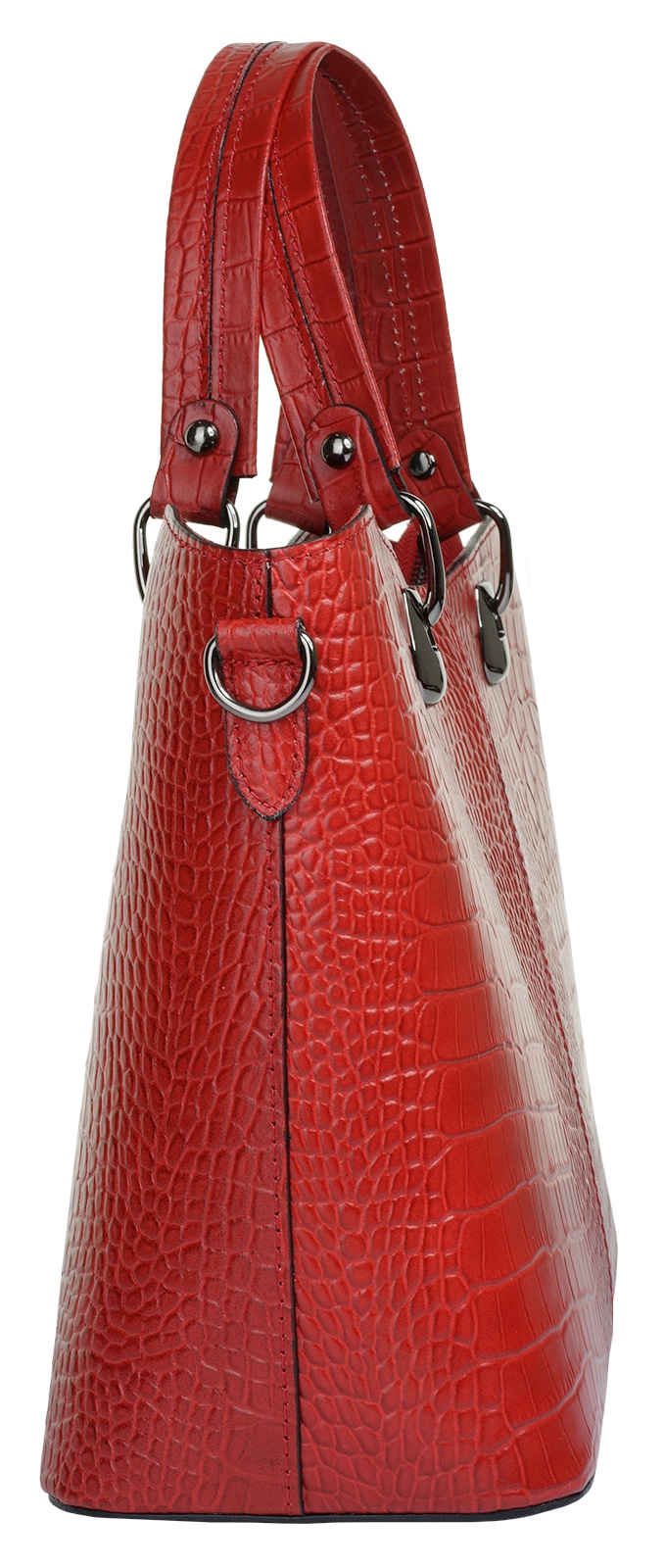 Cluty Henkeltasche, echt Leder, Made in Italy
