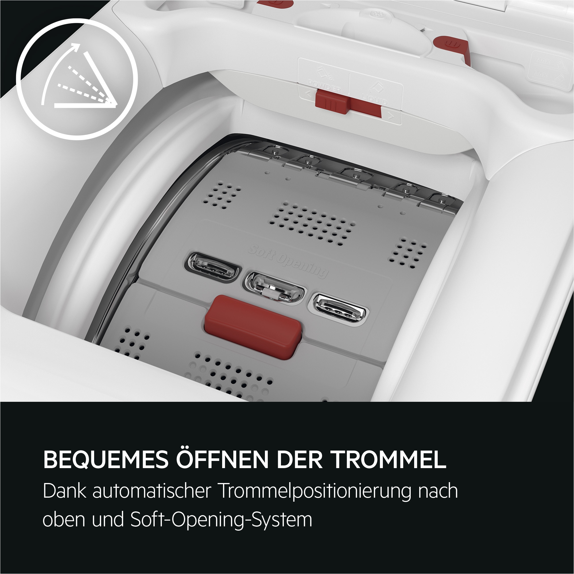 AEG Waschmaschine Toplader 7000 ProSteam® »LTR7A37STL« 7 kg 1300 U/min ProSteam®: Auffrischen mit Dampf statt Waschen und 96 % Wasser sparen