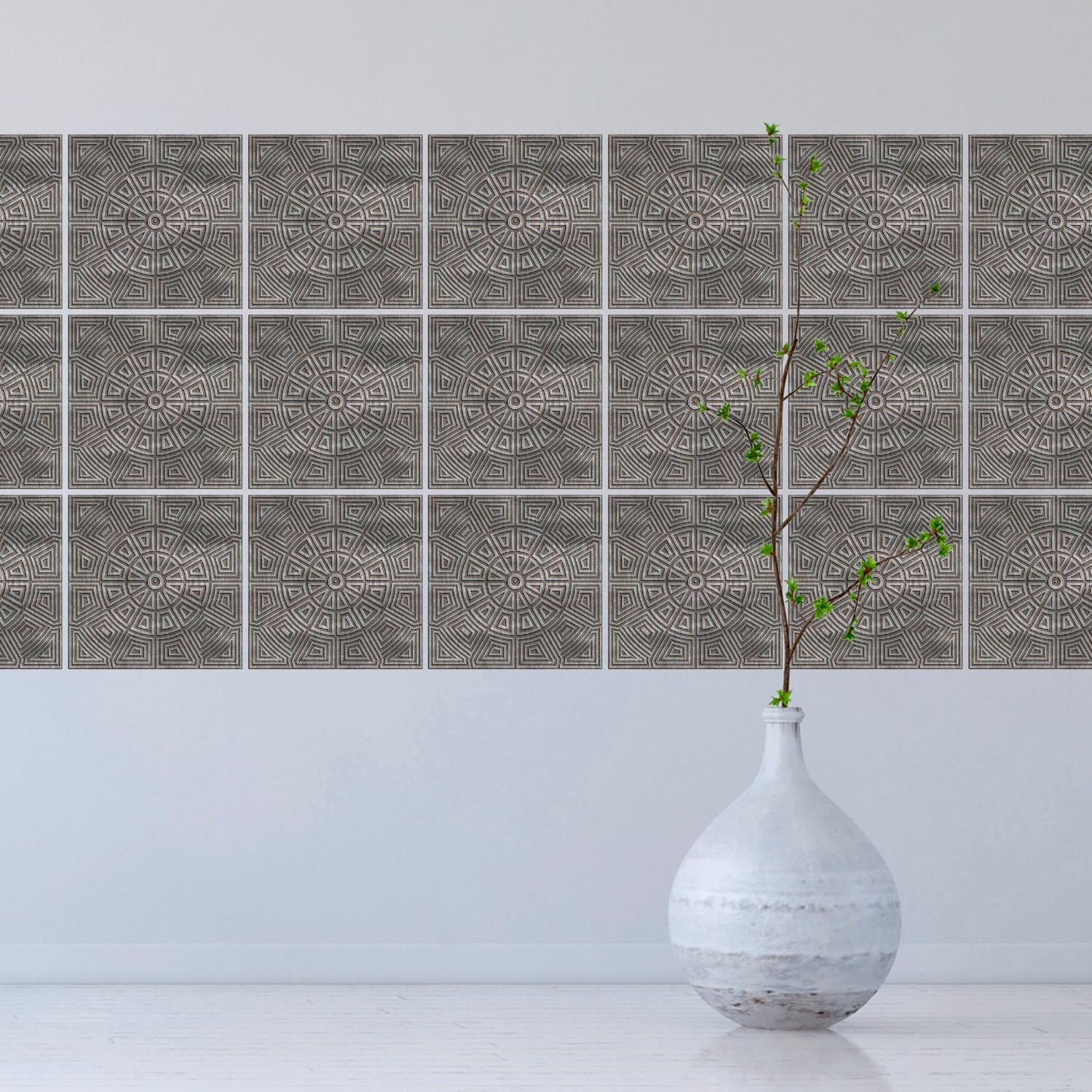 queence Fliesenaufkleber »Muster«, (12 St.), Stickerfliesen, selbstklebend, Sticker, 12er Set