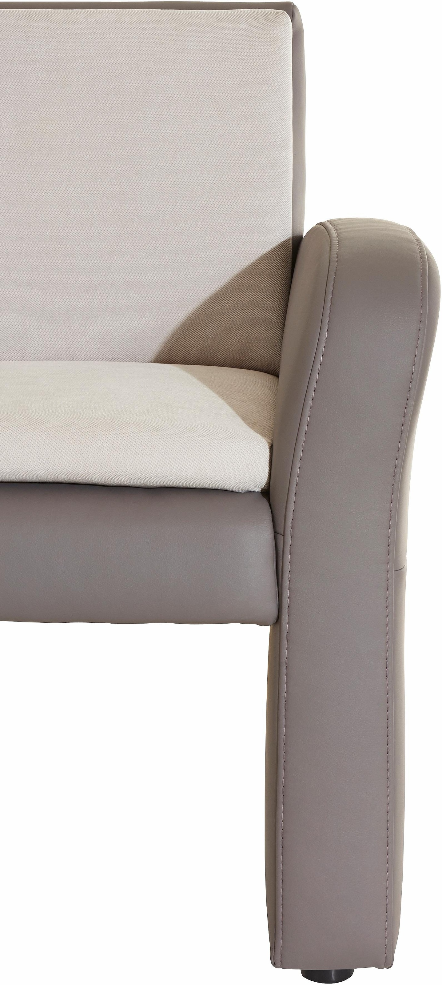 exxpo - sofa fashion Eckbank »Cortado, elegant und modern mit hohem Sitzkomfort«, hohe Bodenfreiheit, schöne Detailverarbeitung, wahlweise Lederbezug