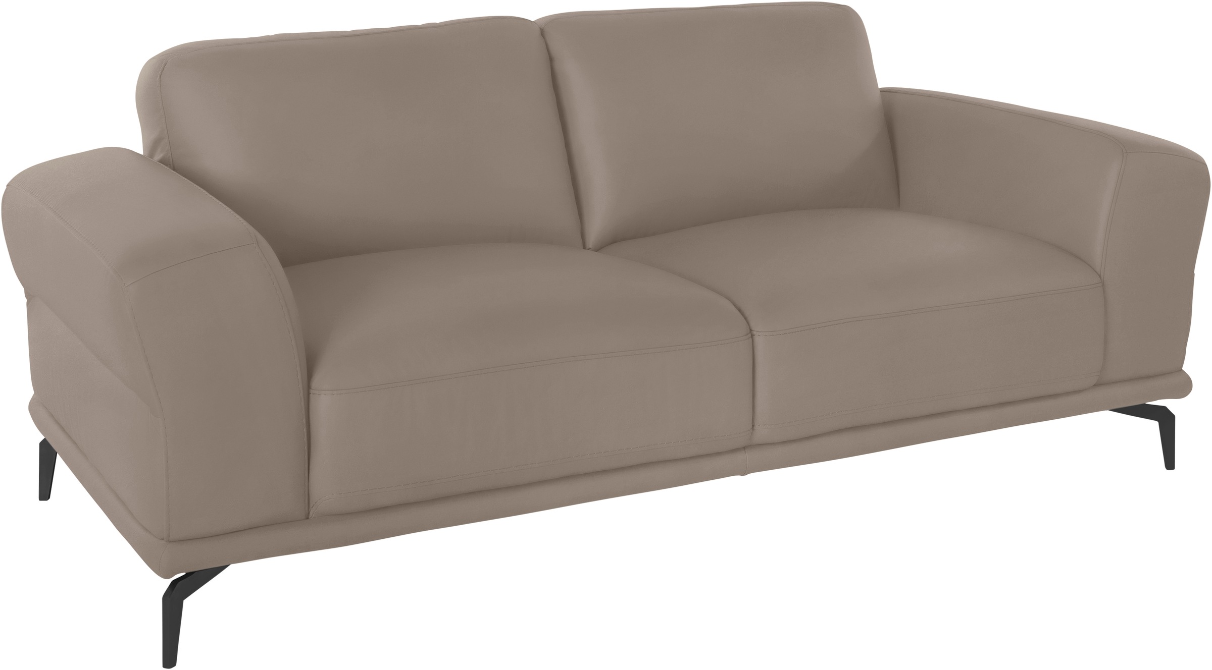 W.SCHILLIG 2-Sitzer »montanaa« mit Metallfüßen in Schwarz pulverbeschichtet günstig online kaufen