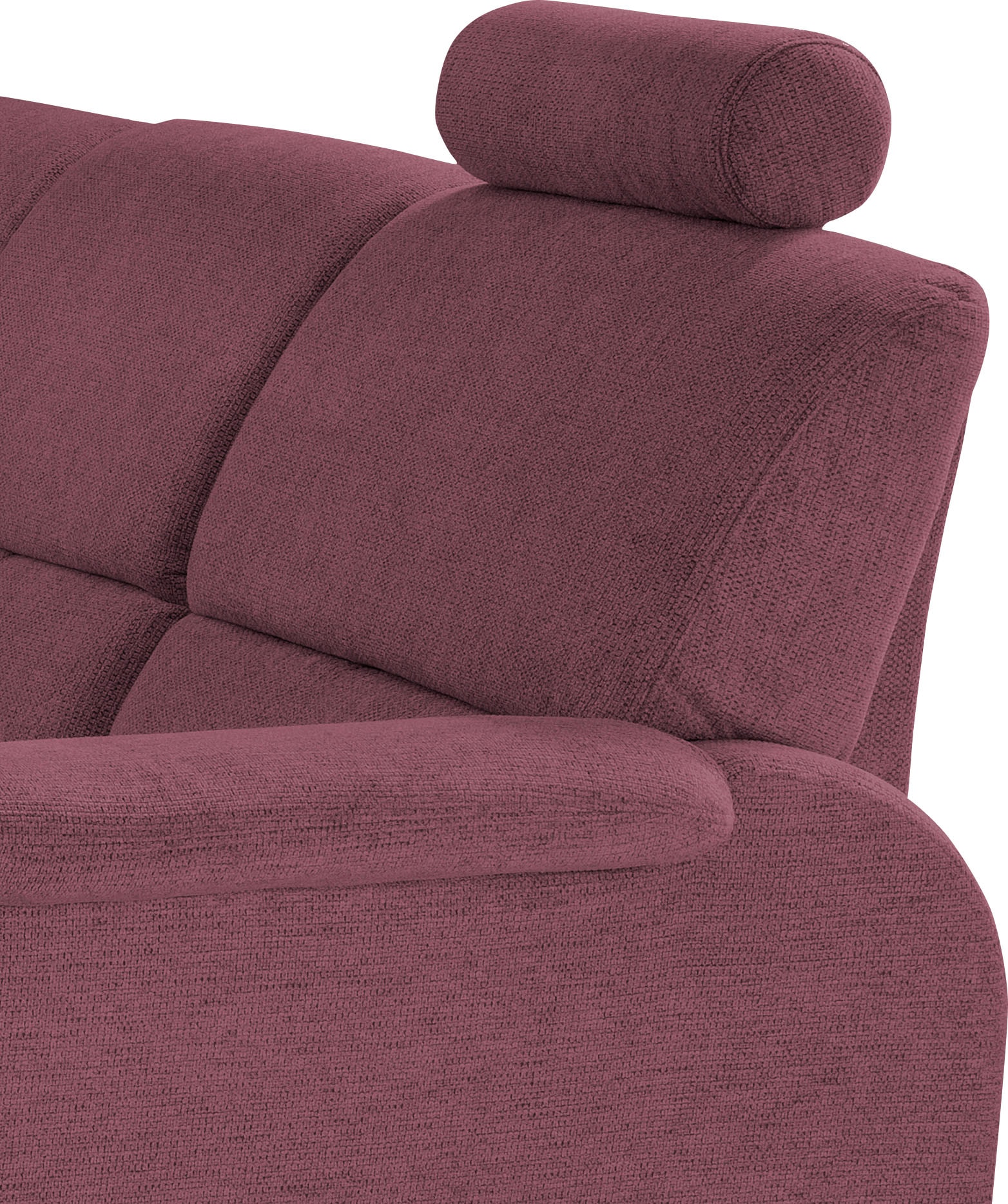 Home affaire Ecksofa »Pisa L-Form, mit Schlaffunktion, Stauraum, 2x höhenverstellbare«, Kopfstützen und Relaxfunktion im Eckelement
