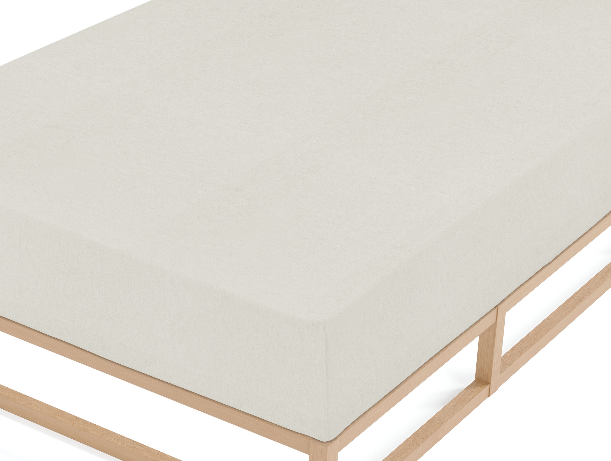 Biberna Spannbettlaken »Hermal Biber, Melange-Optik, in Gr. 90x200, 140x200 oder 180x200 cm«, 100% Baumwolle, weich + warm, Matratzenhöhe bis 22 cm, Made in Germany