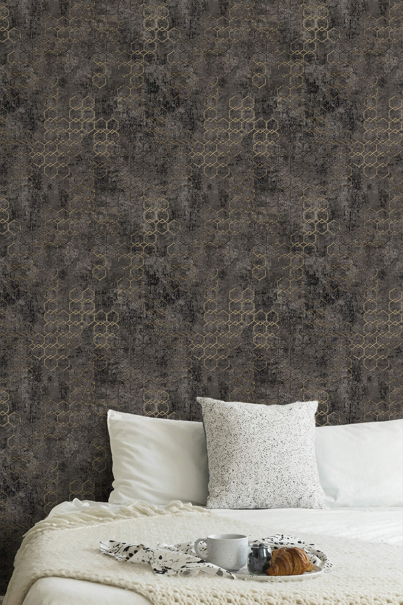 living walls Vliestapete »New Walls Urban Grace geometrisch grafisch« gemustert | geometrisch | grafisch leicht strukturiert Geometrische Tapete Design Tapeten Wohnzimmer Schlafzimmer Küche Flur