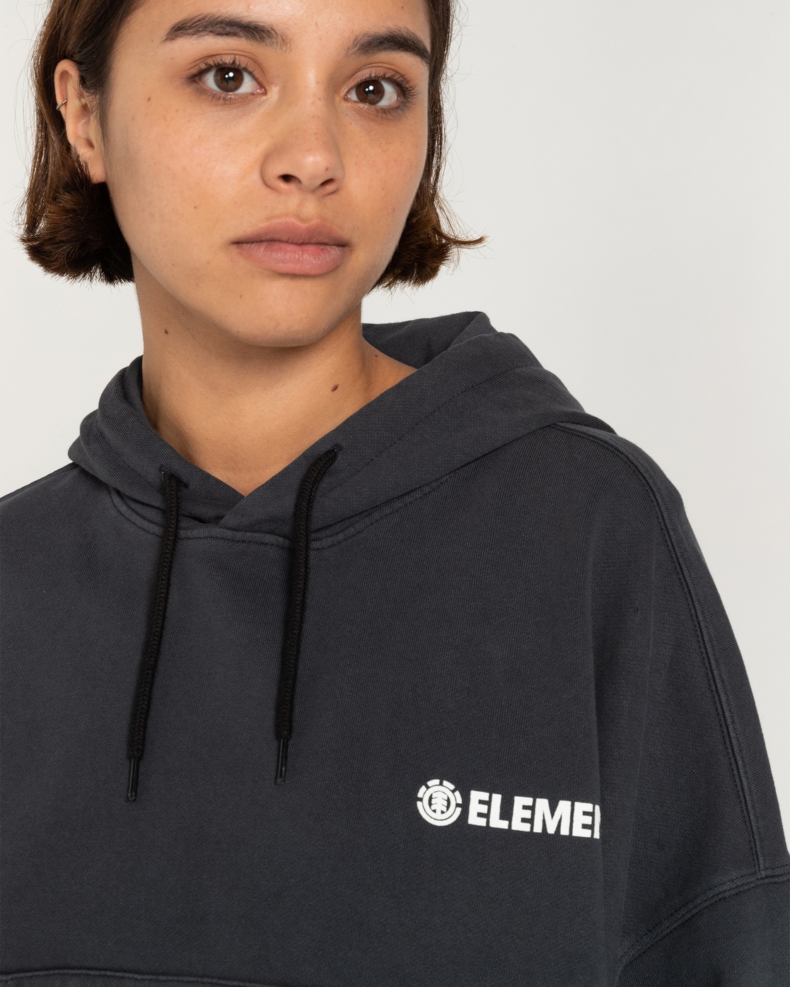 Element Fleecejacke »Logo«, mit Kapuze