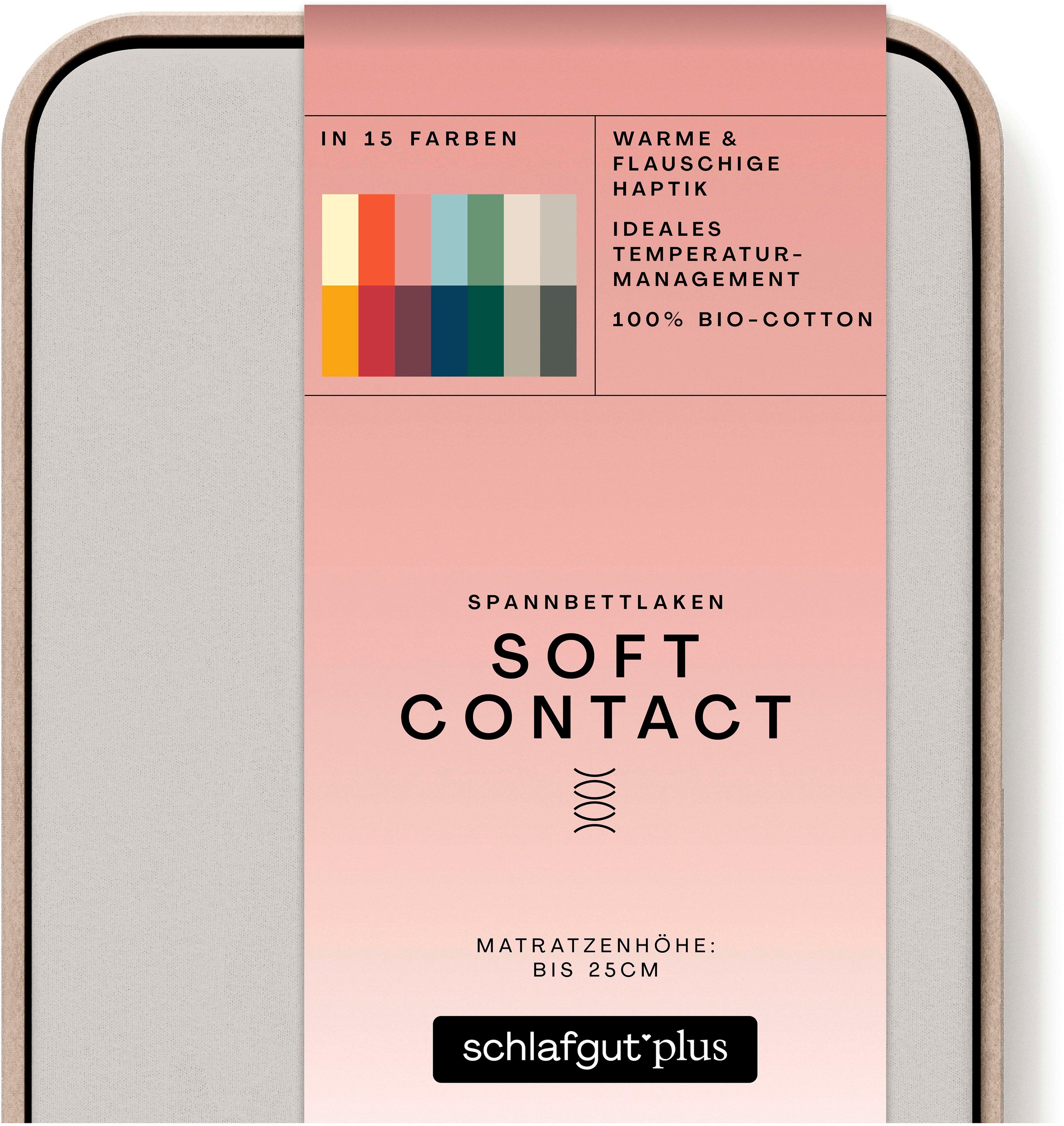 Schlafgut Spannbettlaken Soft Contact, Feinbiber, Gummizug: günstig online kaufen