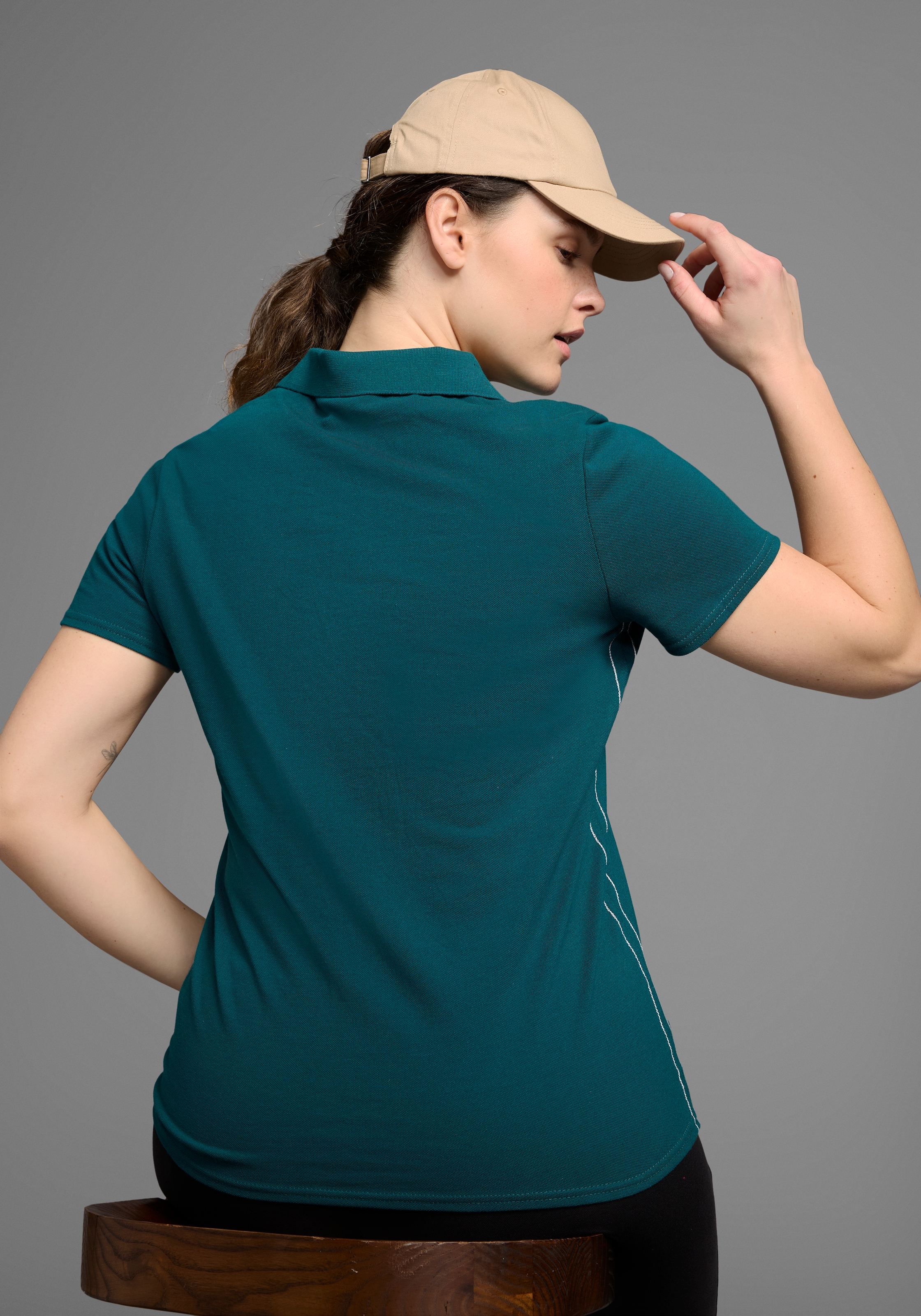 KangaROOS Poloshirt Kurzarm,  unifarben,  Polokragen,  aus Baumwolle, große Größen