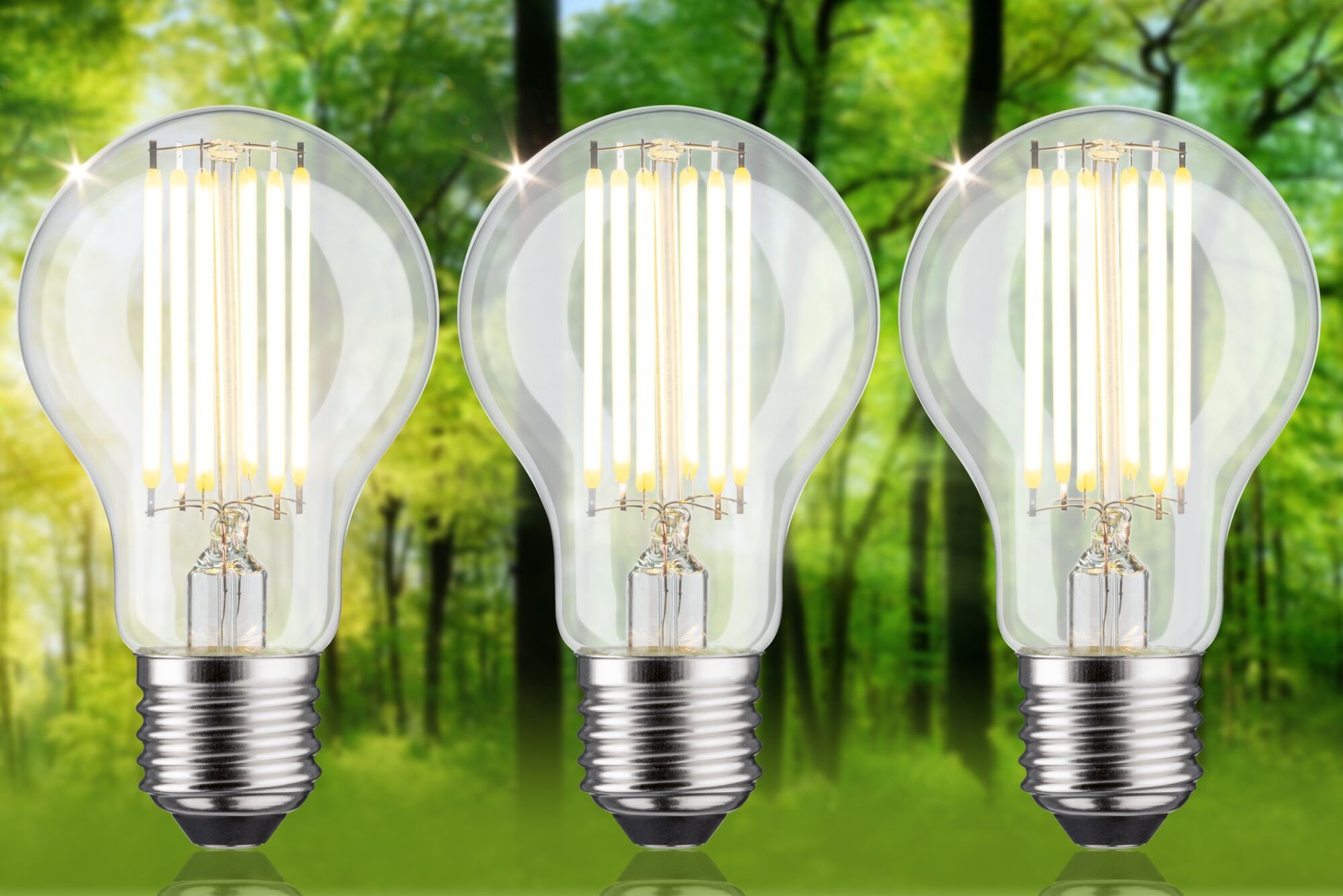 Paulmann LED-Leuchtmittel »Eco-Line Filament 230V LED Birne E27 3er-Pack 10 günstig online kaufen