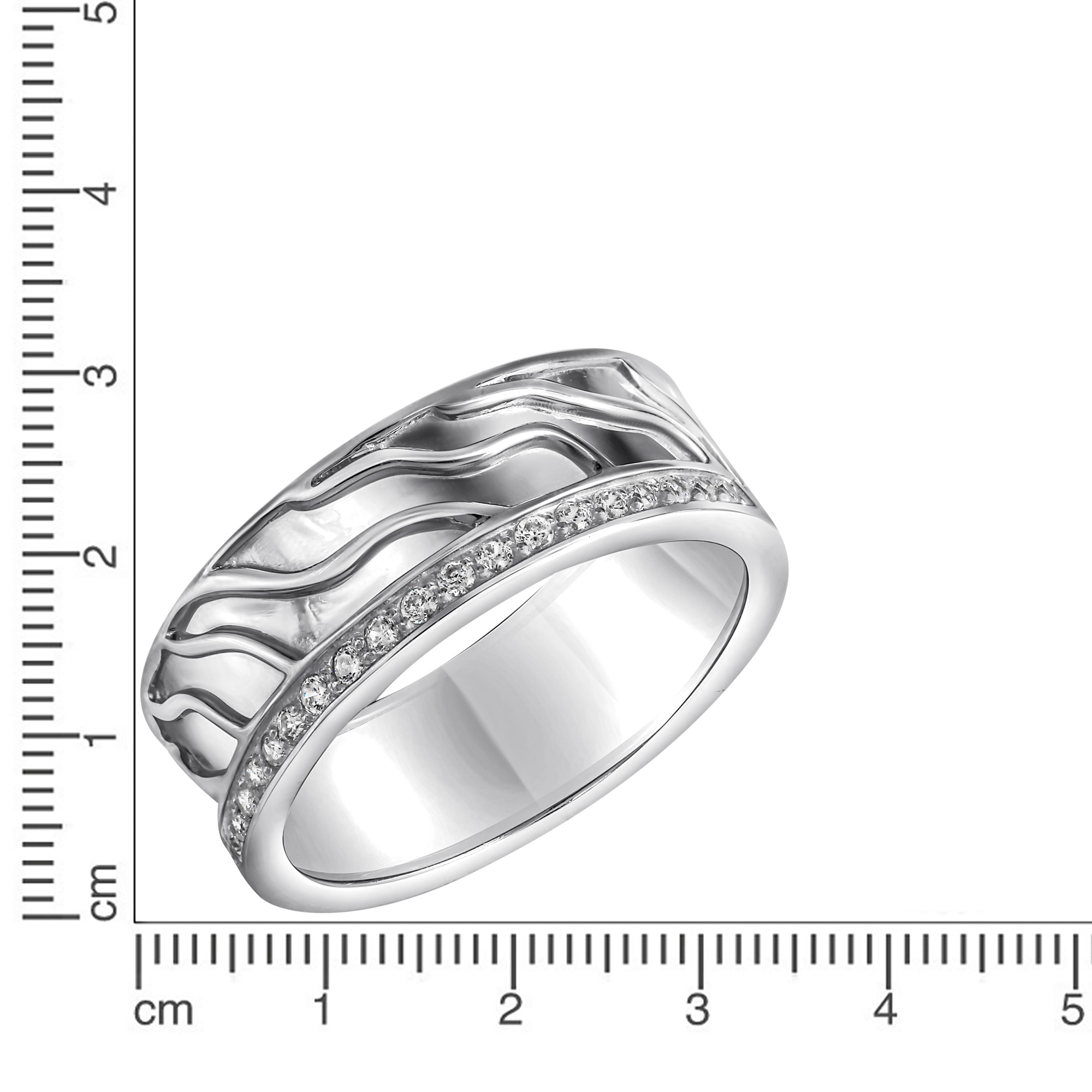Vivance Fingerring »925-Sterling Silber rhodiniert Zirkonia«