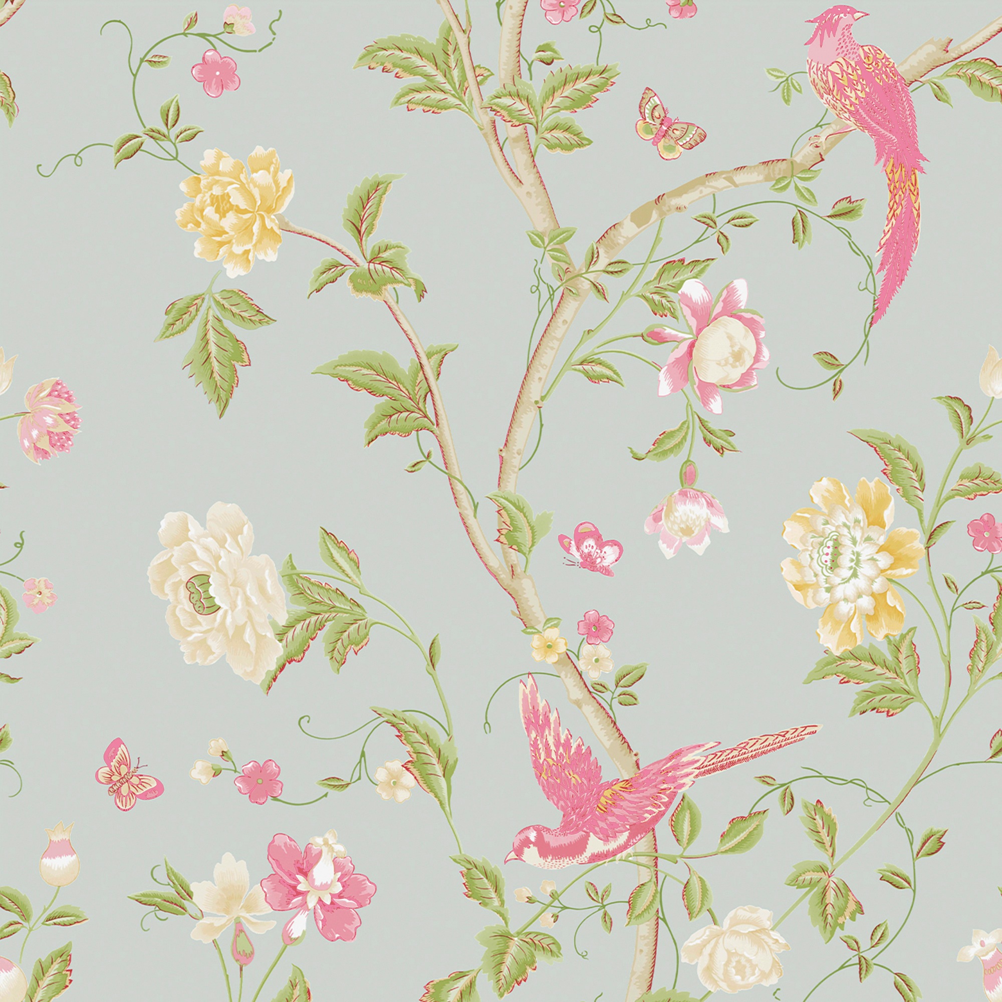 LAURA ASHLEY Vliestapete Summer Palace, gemustert, günstig online kaufen