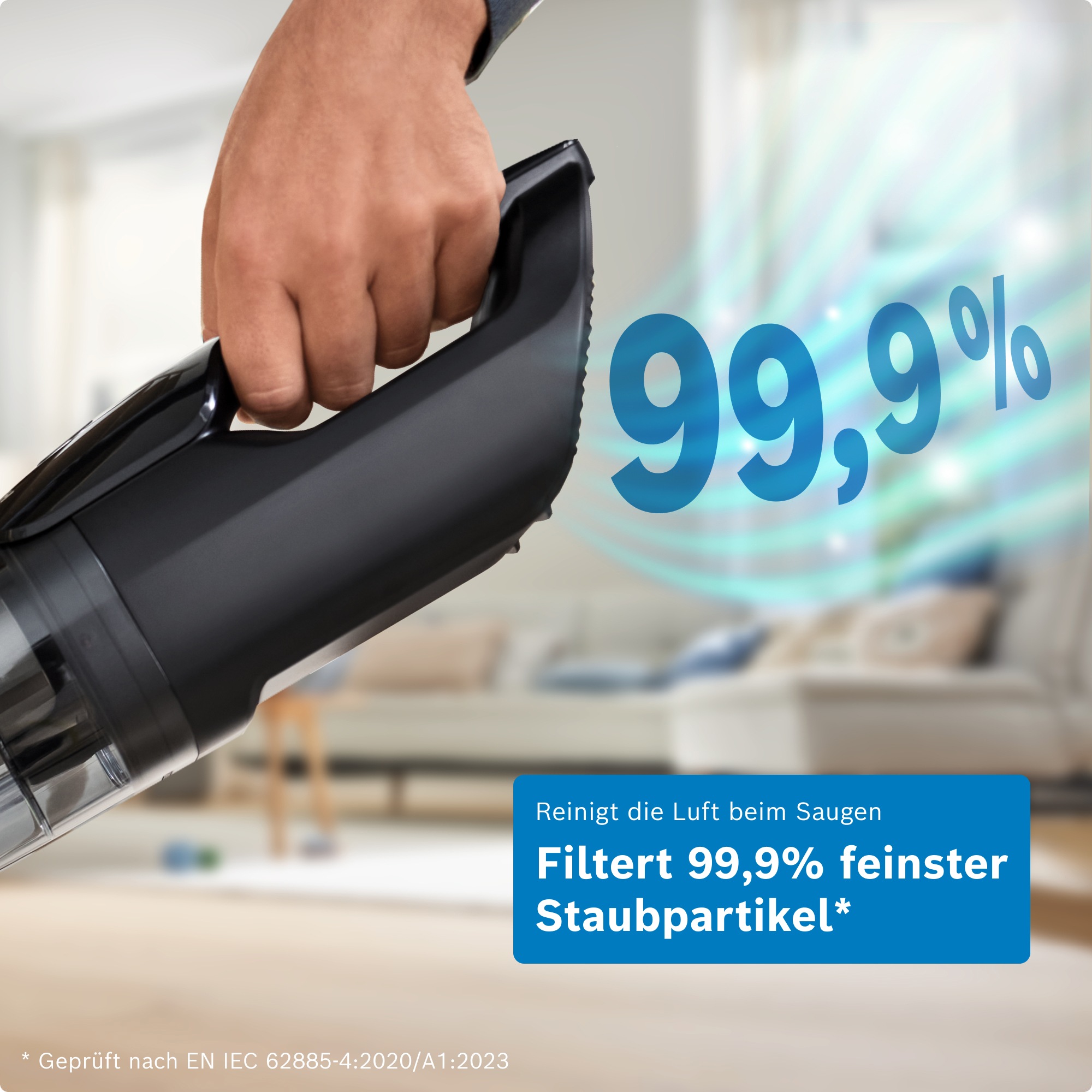 BOSCH Akku-Stielstaubsauger »Flexxo Serie 4 BCH4FM28/BCH4SM28, 2in1 Akku-Staubsauger, freistehend« kabellos, integriertes Zubehör, beutellos, 60 Min. Laufzeit