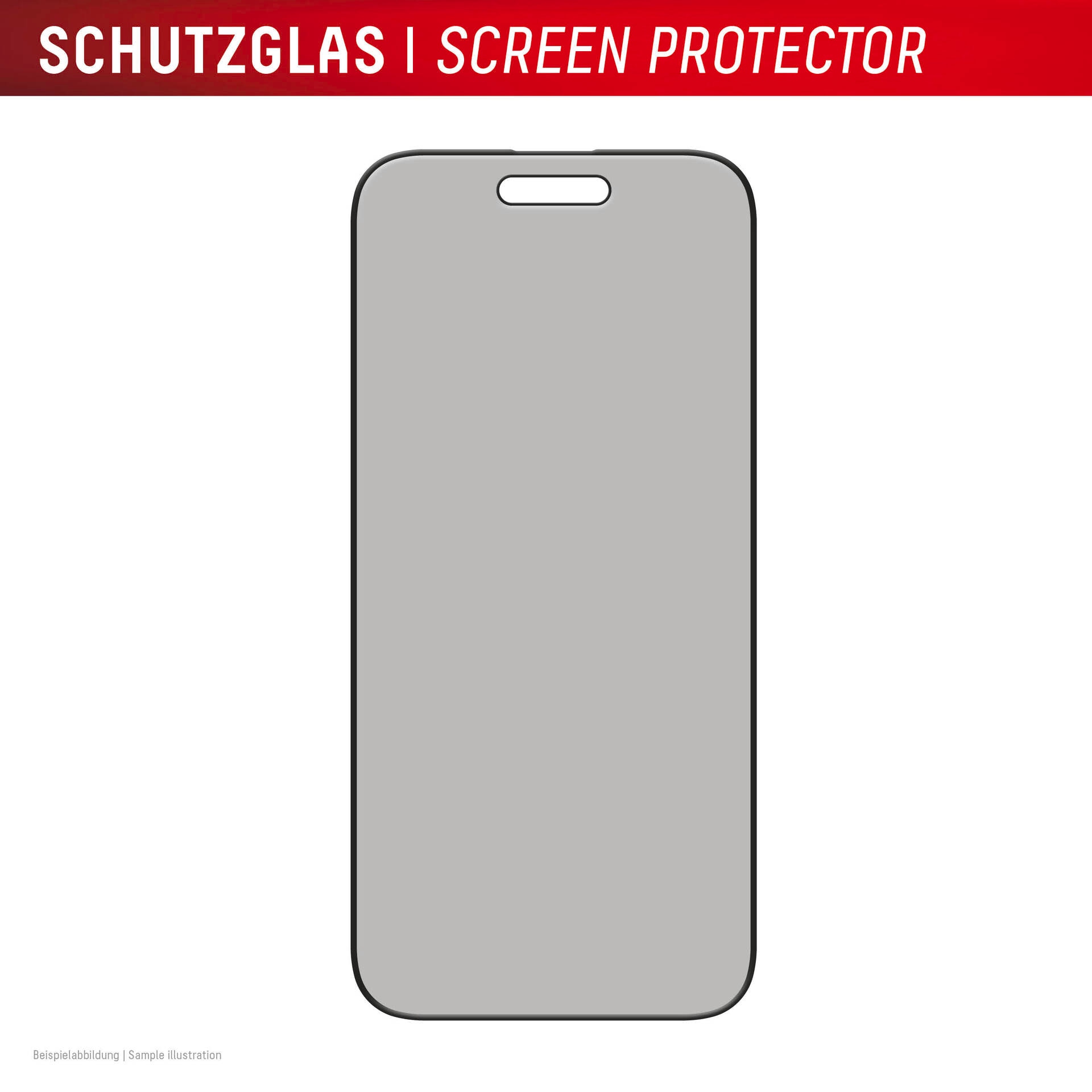 Displex Displayschutzglas »Privacy Glass Screen Protector« für Apple iPhone Air Displayschutzfolie, Schutzfolie, Bildschirmschutz, kratz- & stoßfest
