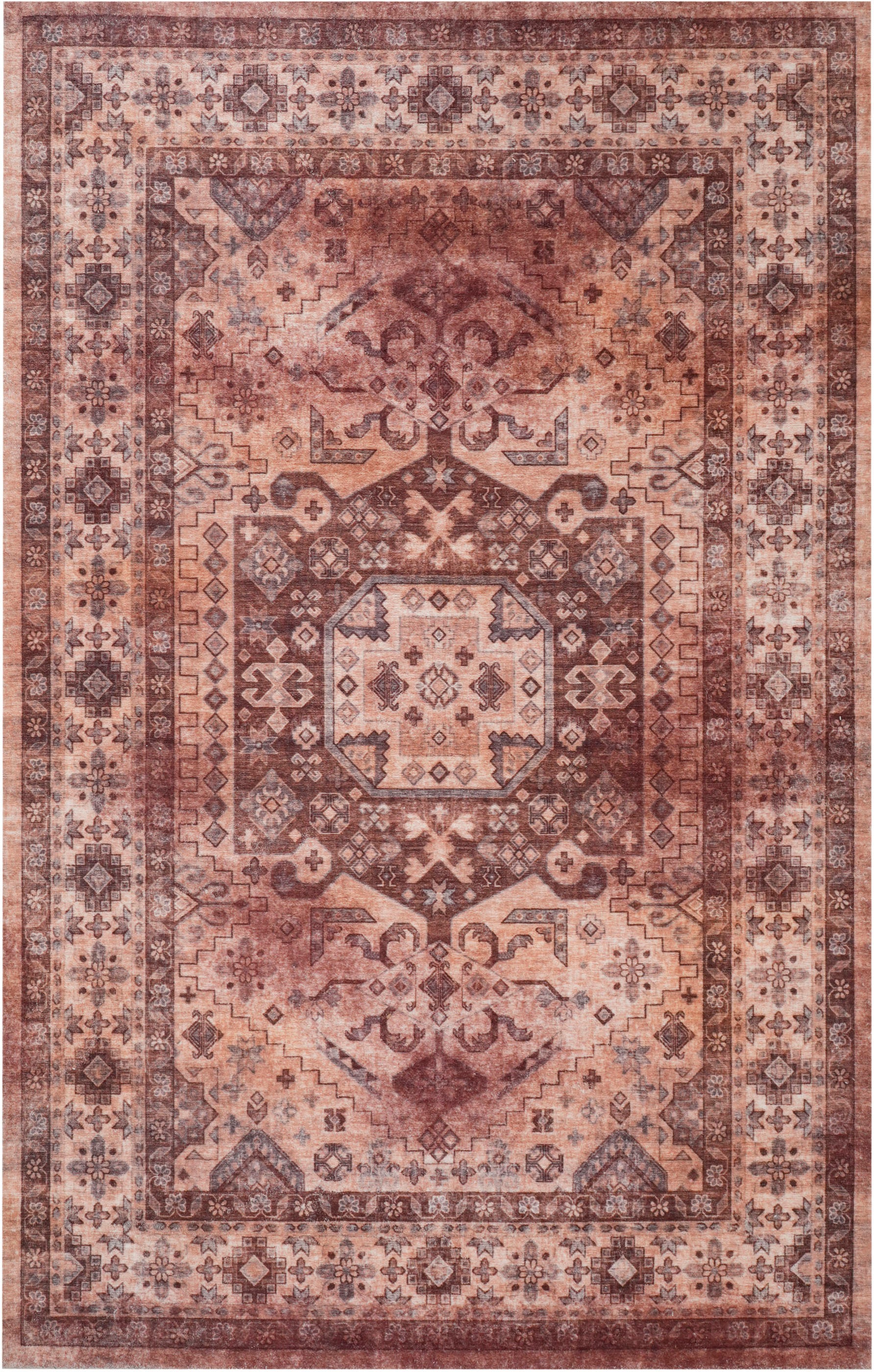 my home Teppich »Abbas, Druckteppich, orientalisches Design«, rechteckig, 13 mm Höhe, Orient-Optik, Kurzflor, bedruckt, weich, Wohnzimmer, Schlafzimmer