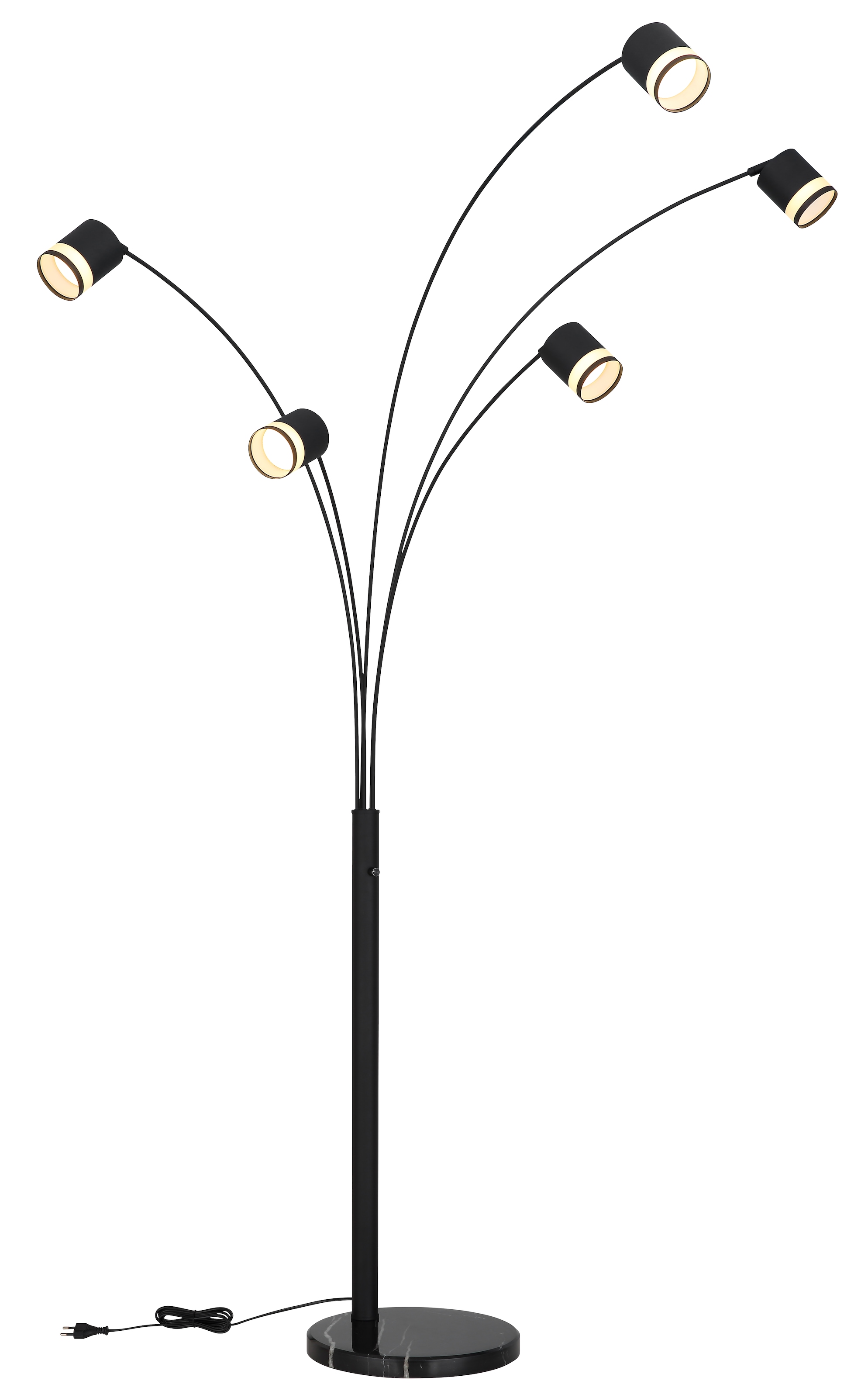 GLOBO LIGHTING Stehlampe »LUCERO«, Leuchtmittel GX53 | Leuchtmittel wechselbar, Stehleuchte/Wohnzimmer/Schlafzimmer/Flur