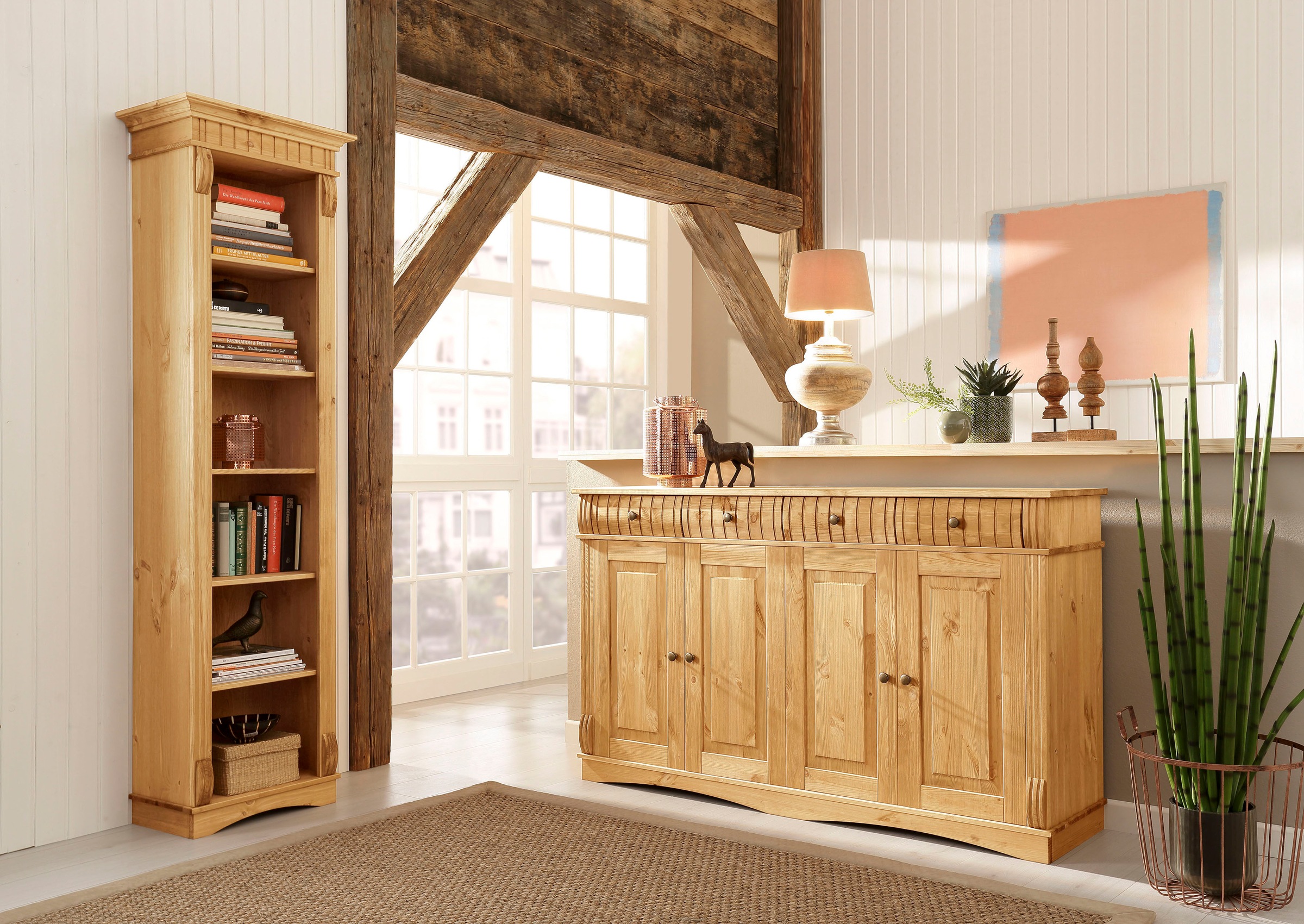 Home affaire Standregal »Teresa«, (Maße (B/T/H): 52/33/193 cm), Höhe 193 cm günstig online kaufen
