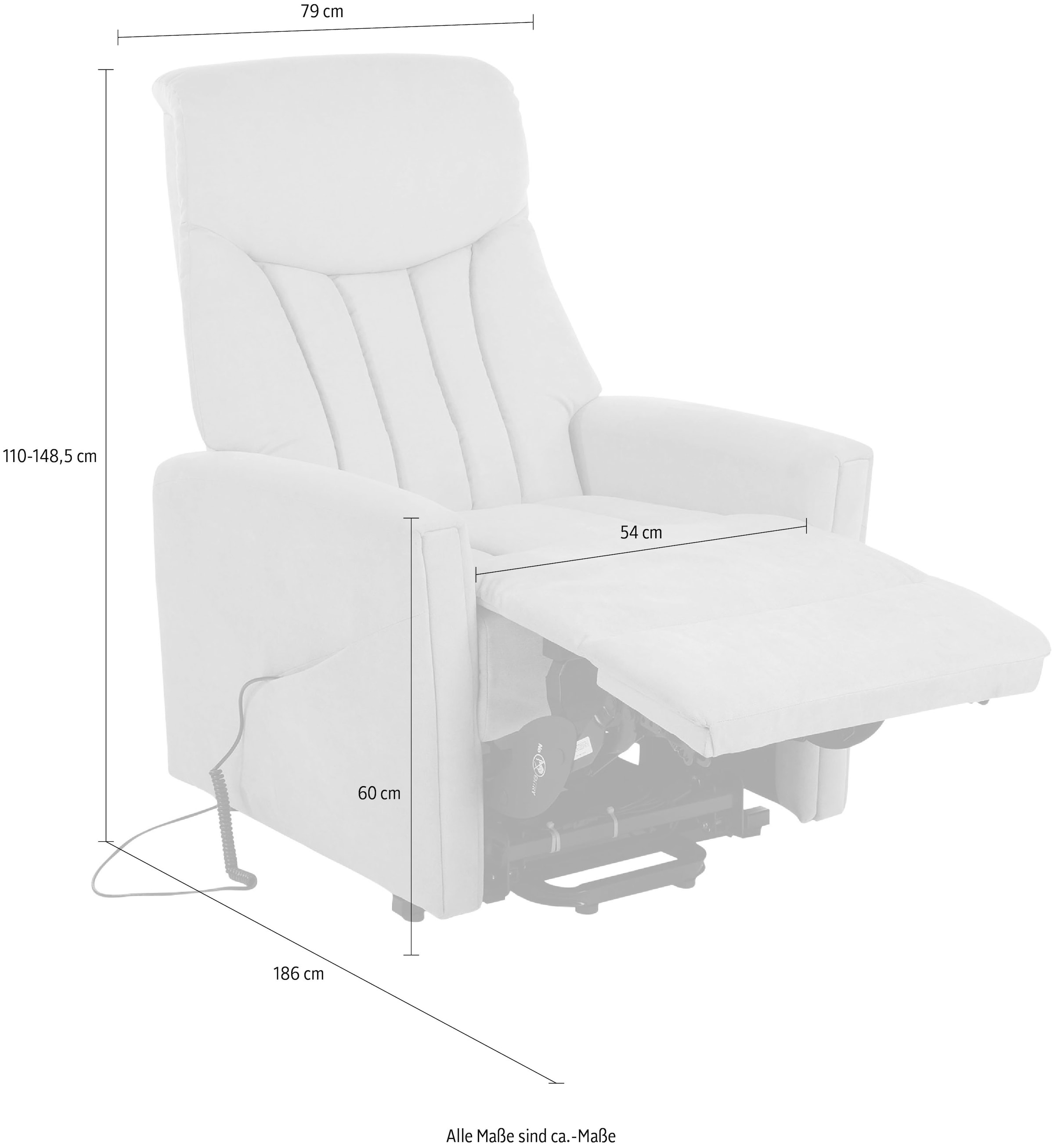 Duo online kaufen Collection Motoren, mit »Bonnyville und TV-Sessel mit Relaxfunktion Stahlwellenunterfederung Aufstehhilfe«, 2 2 elektrischer Taschenfederkern