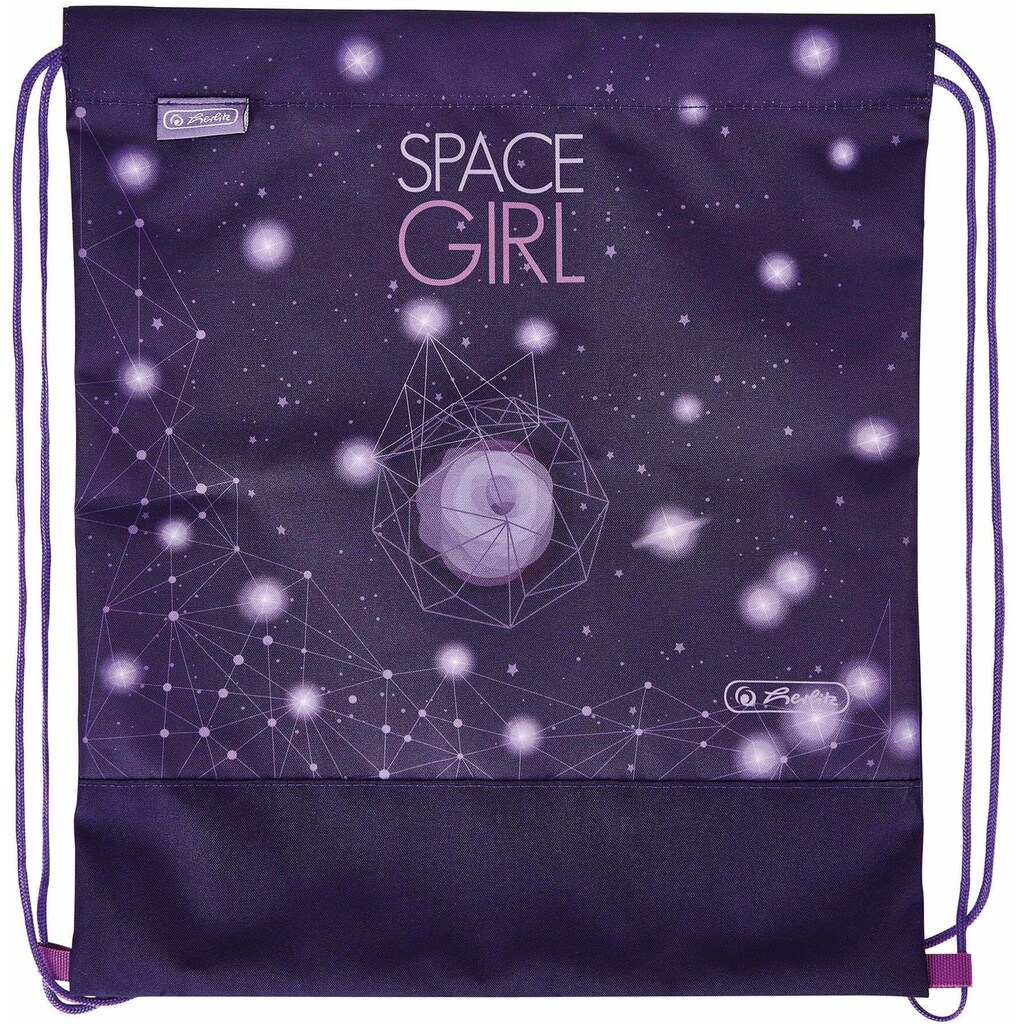 Herlitz Schulrucksack »SoftLight Plus, Space Girl«, Reflektoren-Floureszierende Flächen