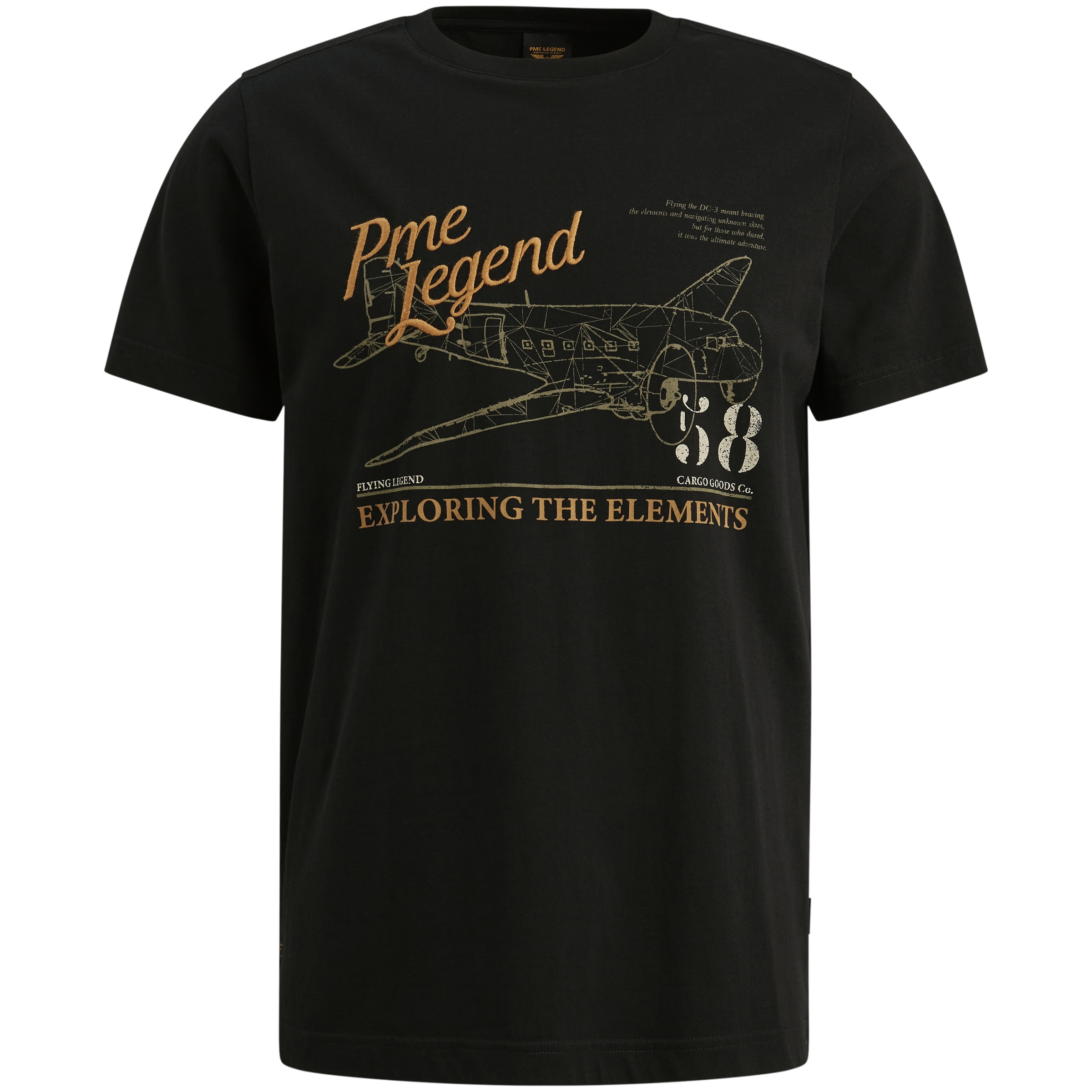 PME LEGEND T-Shirt mit Logo-Stickerei und Print