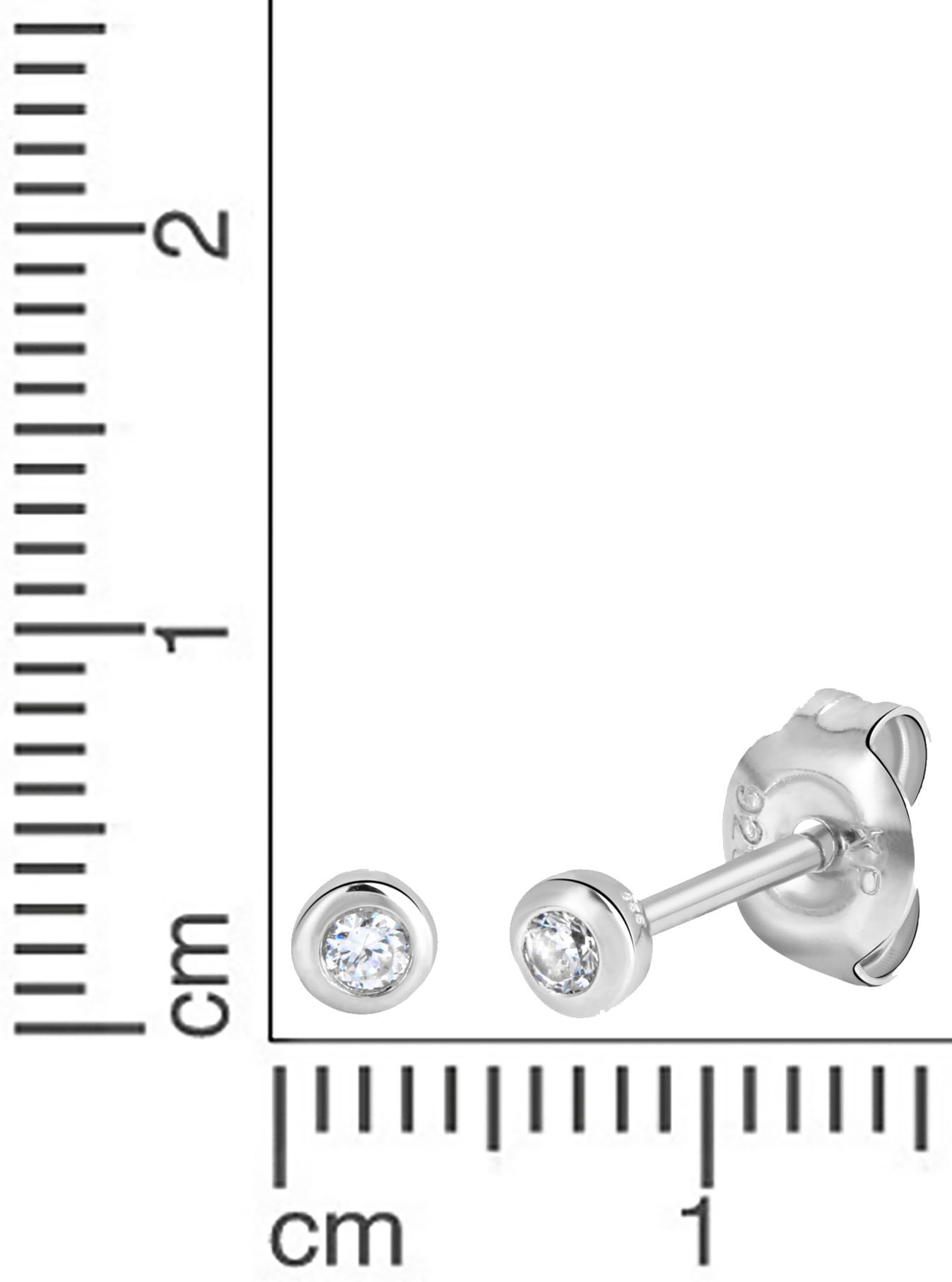 Firetti Paar Ohrstecker »Schmuck Geschenk Silber 925 Ohrschmuck«, mit Zirkonia (synth.)