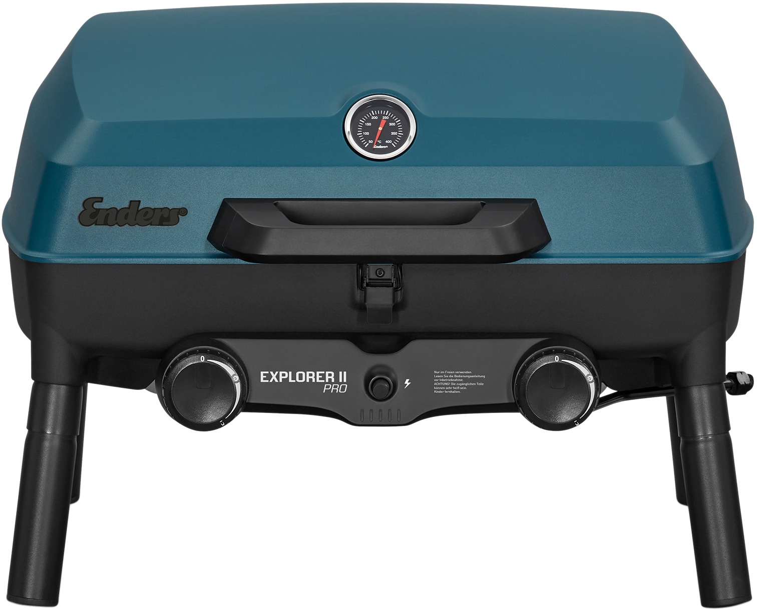 Enders® Gasgrill »Campinggrill Explorer II PRO«, robustes Gehäuse und Garhaube aus langlebigem und leichtem Aluguss