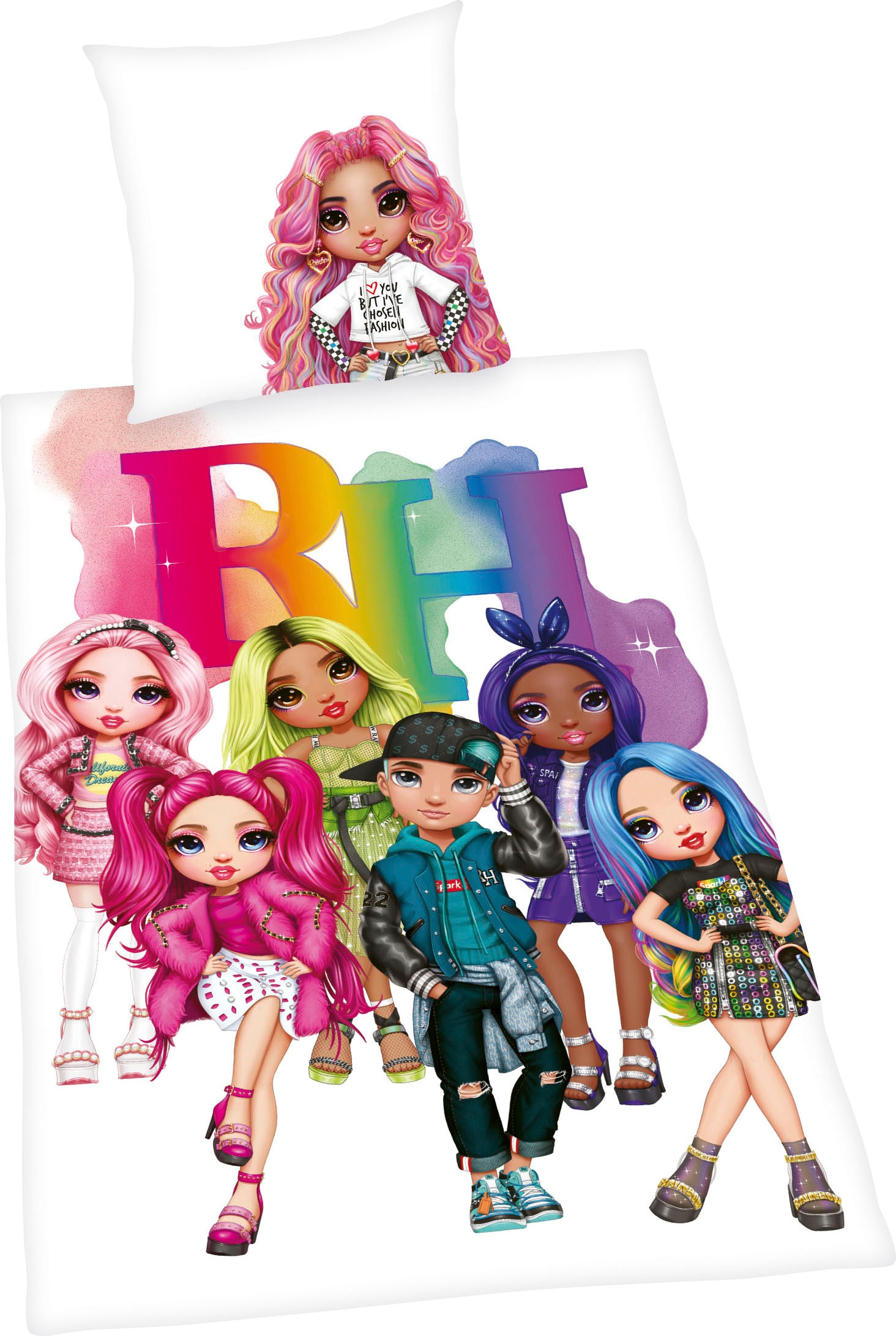 Rainbow High Kinderbettwäsche »Rainbow High«, mit tollem Motiv