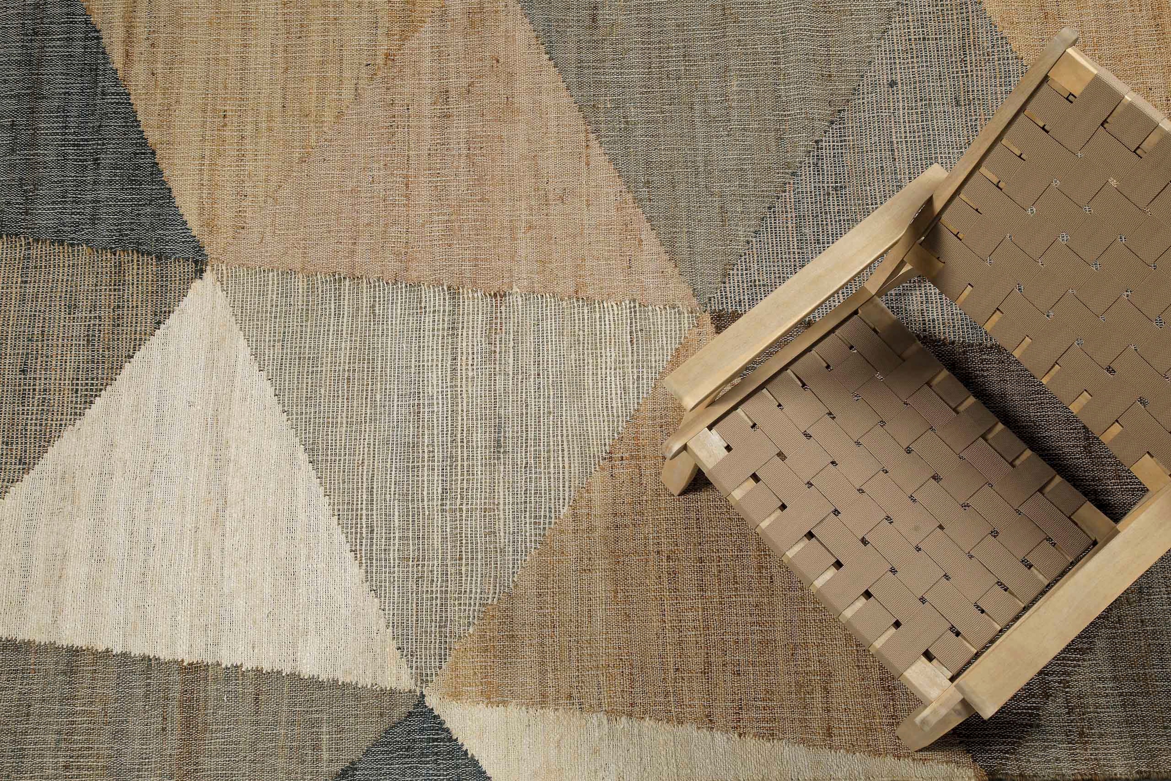 my home Teppich »Stevo, mit Fransen«, rechteckig, 4 mm Höhe, handgewebter Naturteppich, 80 % Jute, geometrisch, Esszimmer, Flur