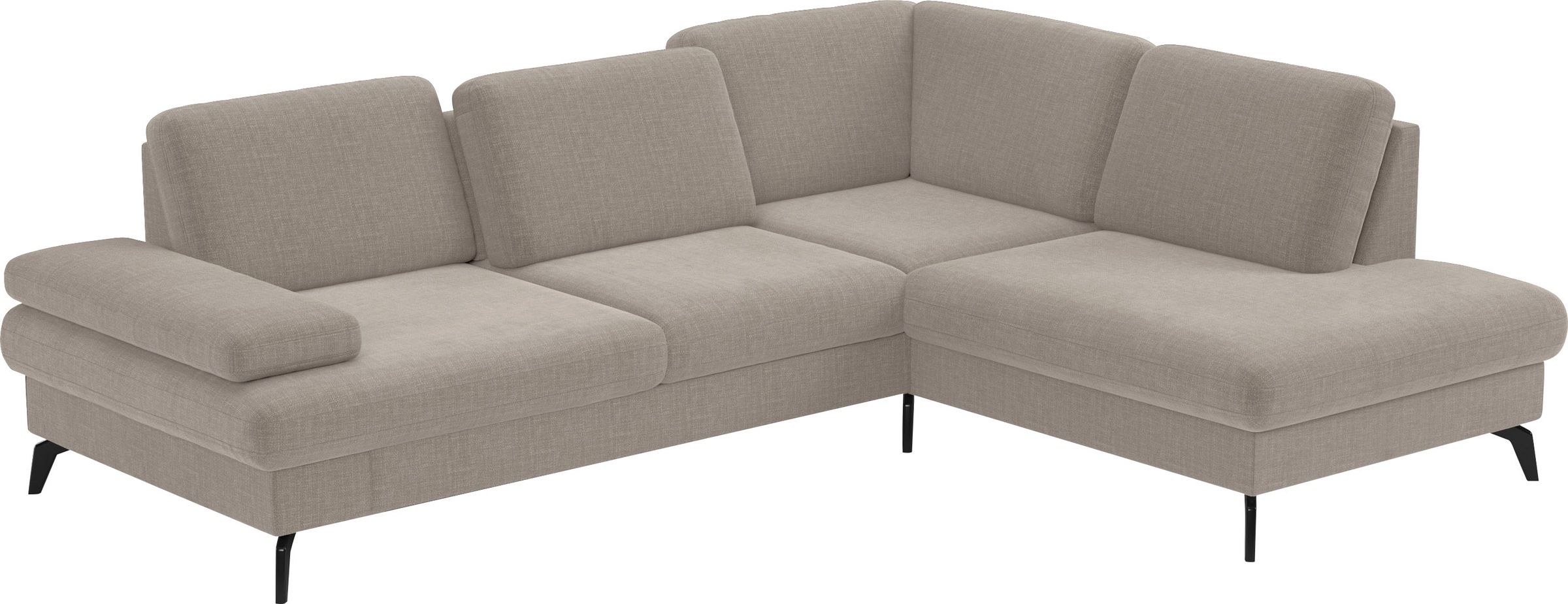 sit&more Ecksofa »Morris L-Form, inkl. Sitztiefenverstellung«, wahlweise mit Armteilverstellung, Bettfunktion & Bettkasten
