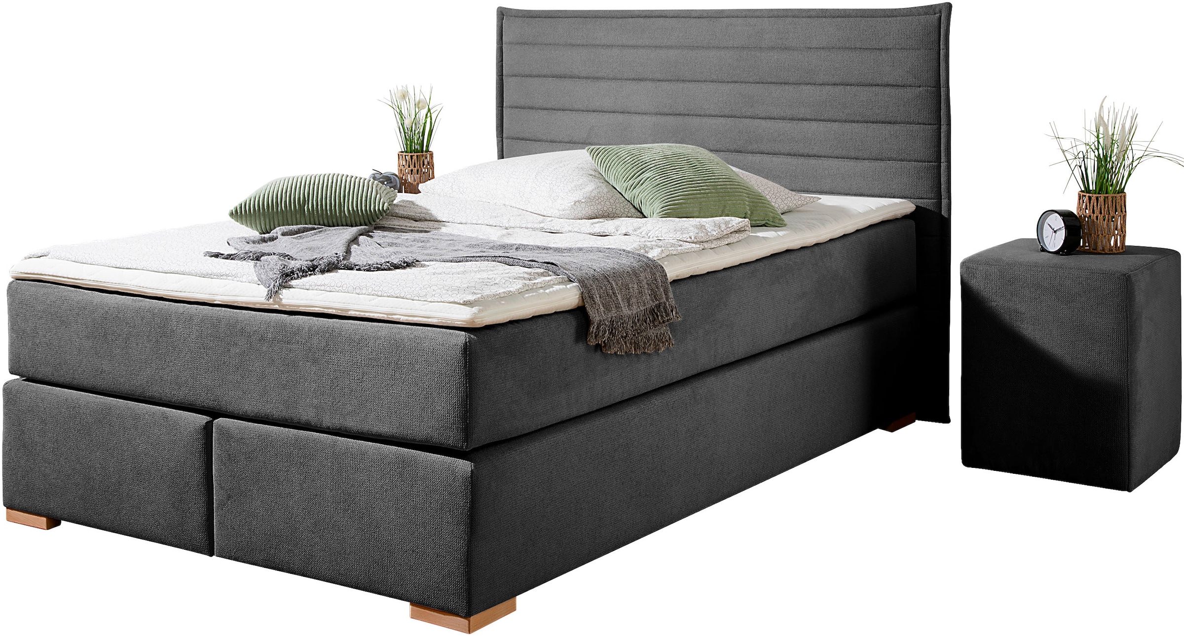 Home affaire Boxspringbett »"Östermoor"«, in H2, H3 oder H4 erhältlich