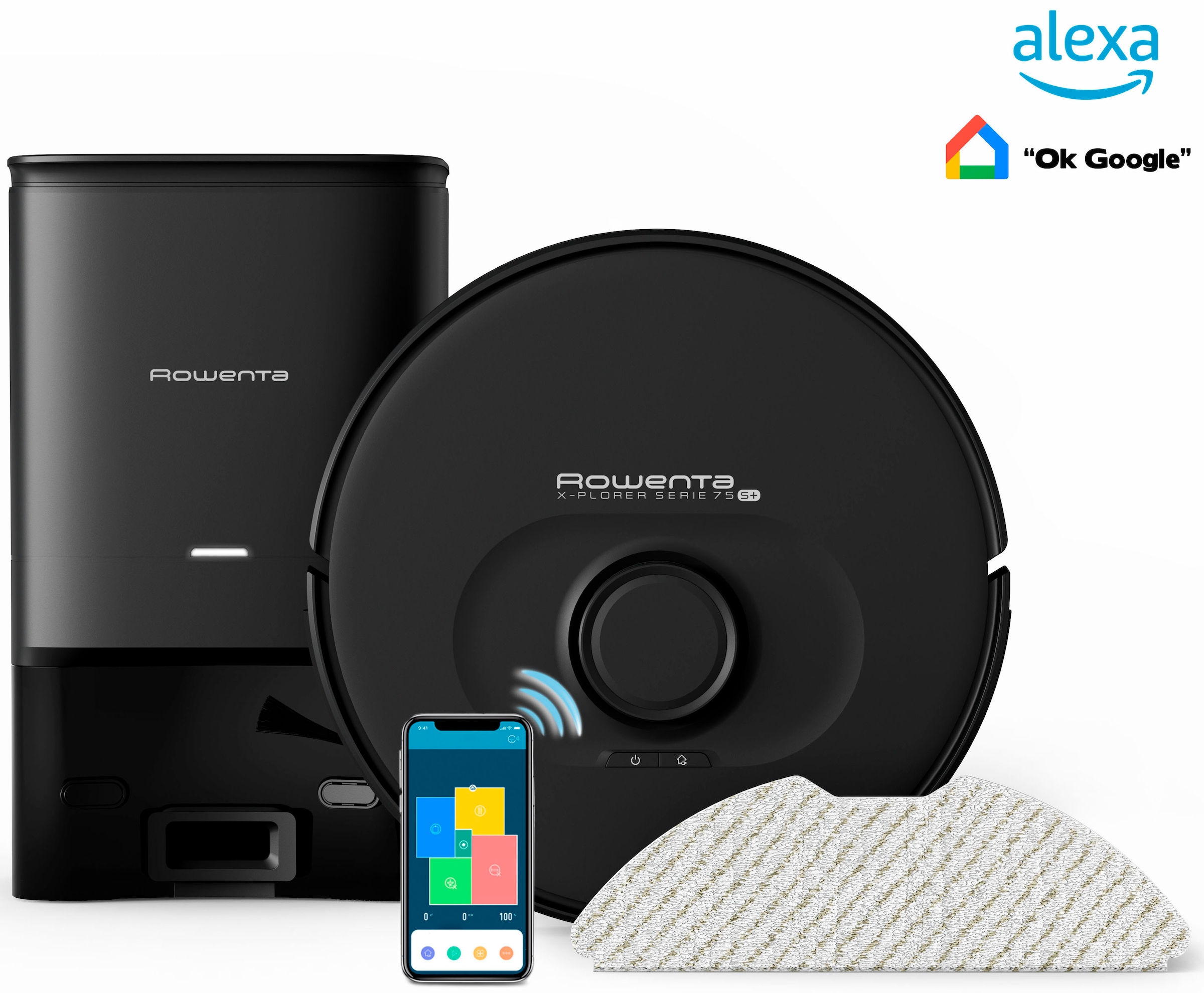Rowenta Saugroboter »X-Plorer Serie 75+, 4in1 Saugroboter mit Wischfunktion günstig online kaufen
