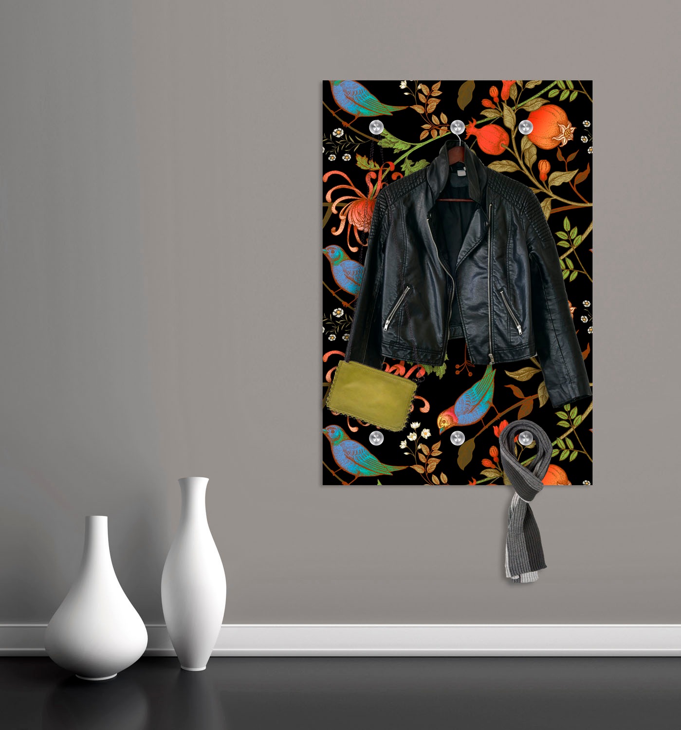 queence Garderobenleiste "Nice Day", mit 6 Haken, 50 x 120 cm günstig online kaufen