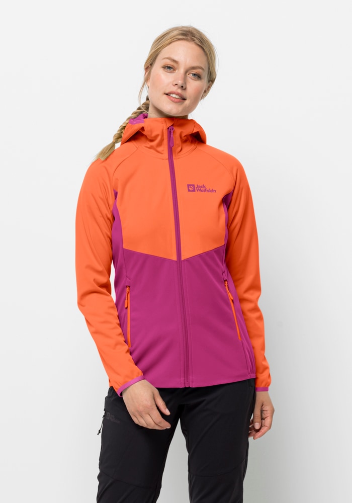 Jack Wolfskin Softshelljacke »GO HIKE SOFTSHELL W«, mit Kapuze