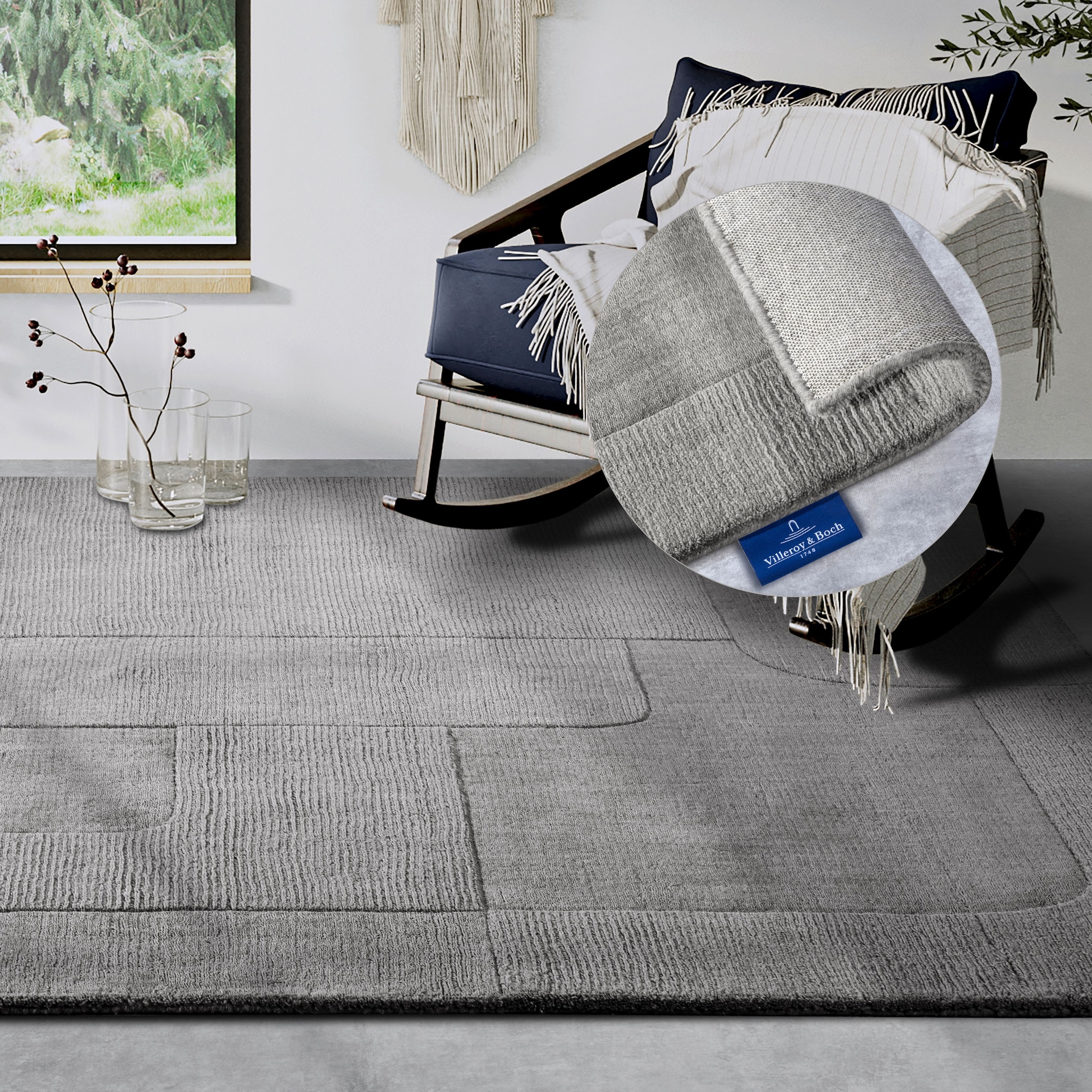 Villeroy & Boch Wollteppich »Charlotte«, rechteckig, 10 mm Höhe, Läufer, Ha günstig online kaufen