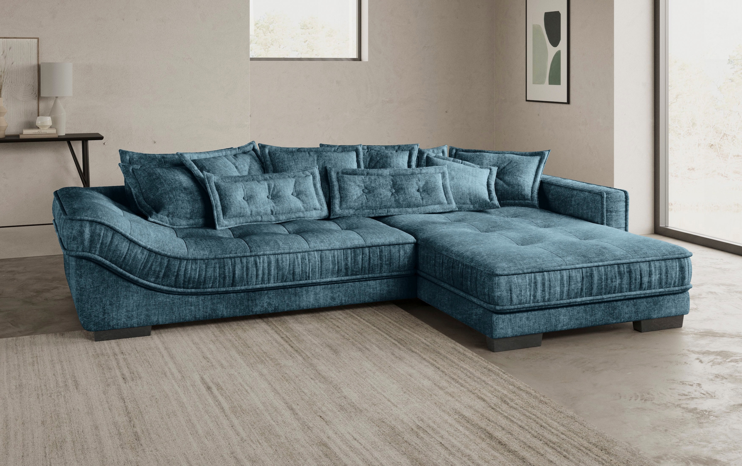 Mr. Couch Ecksofa »Diwan II, L-Form«, Wahlweise mit Kaltschaumpolsterung bis 140 kg belastbar