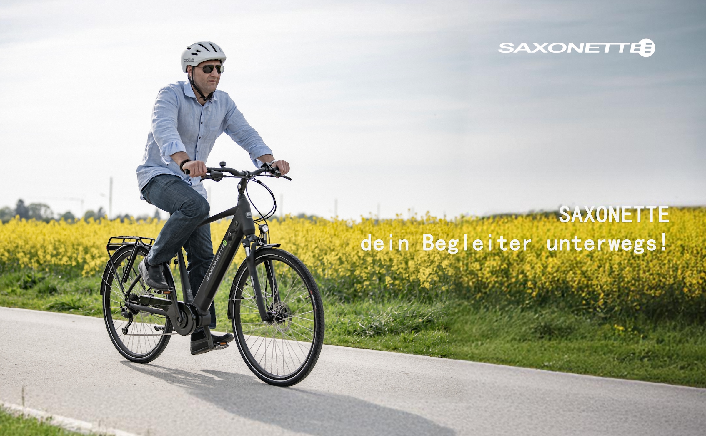 SAXONETTE »ADVANCED SPORT« 3 Gang Shimano Alivio Schaltwerk Kettenschaltung Heckmotor 250 W (mit integr. Akku), Elektrofahrrad für Alltag und Einkauf