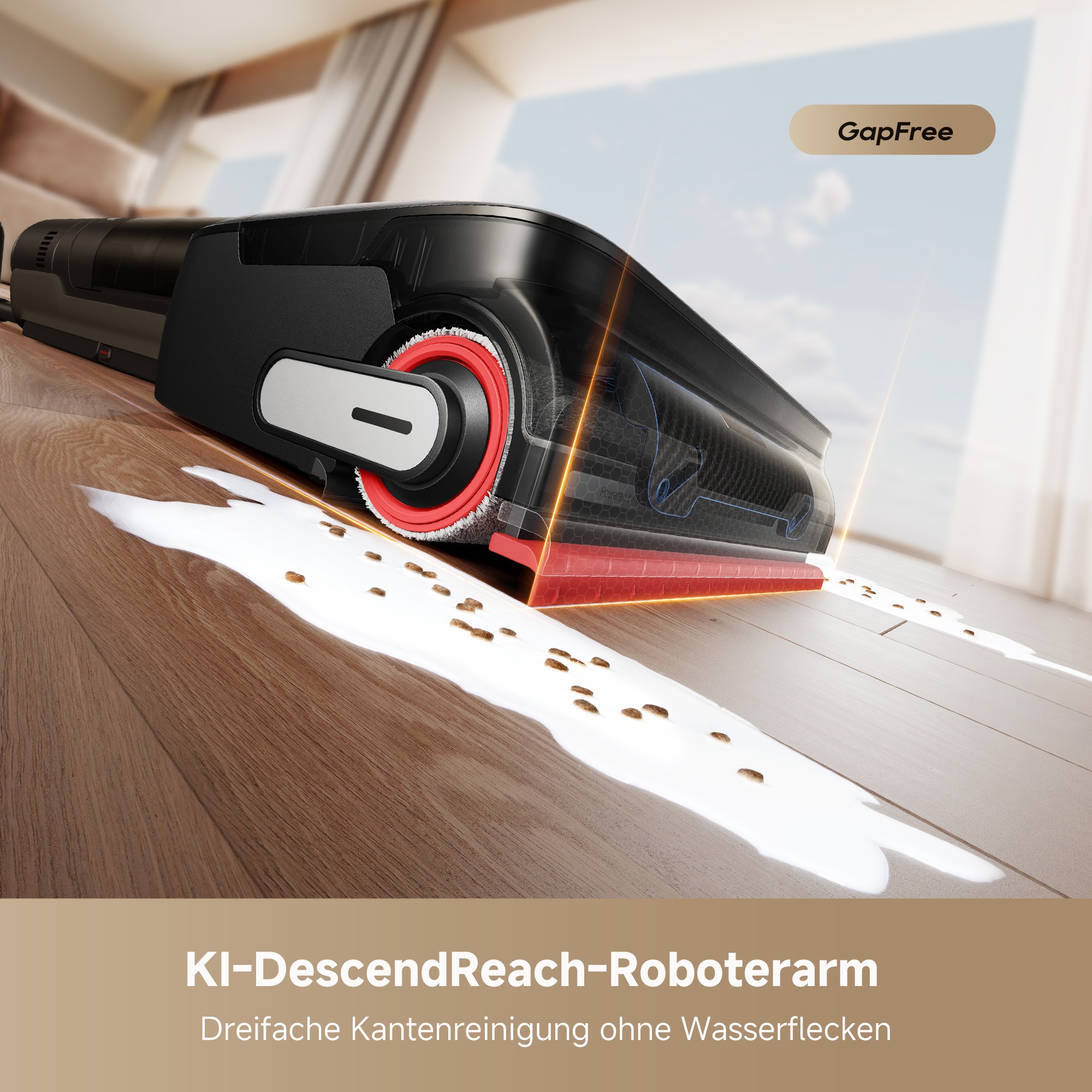 Dreame Nass-Trocken-Sauger »H15 Mix«, 7-in-1 Gerät, 23.000Pa Saugkraft, KI-gesteuerter Hebearm, 180°-Neigung
