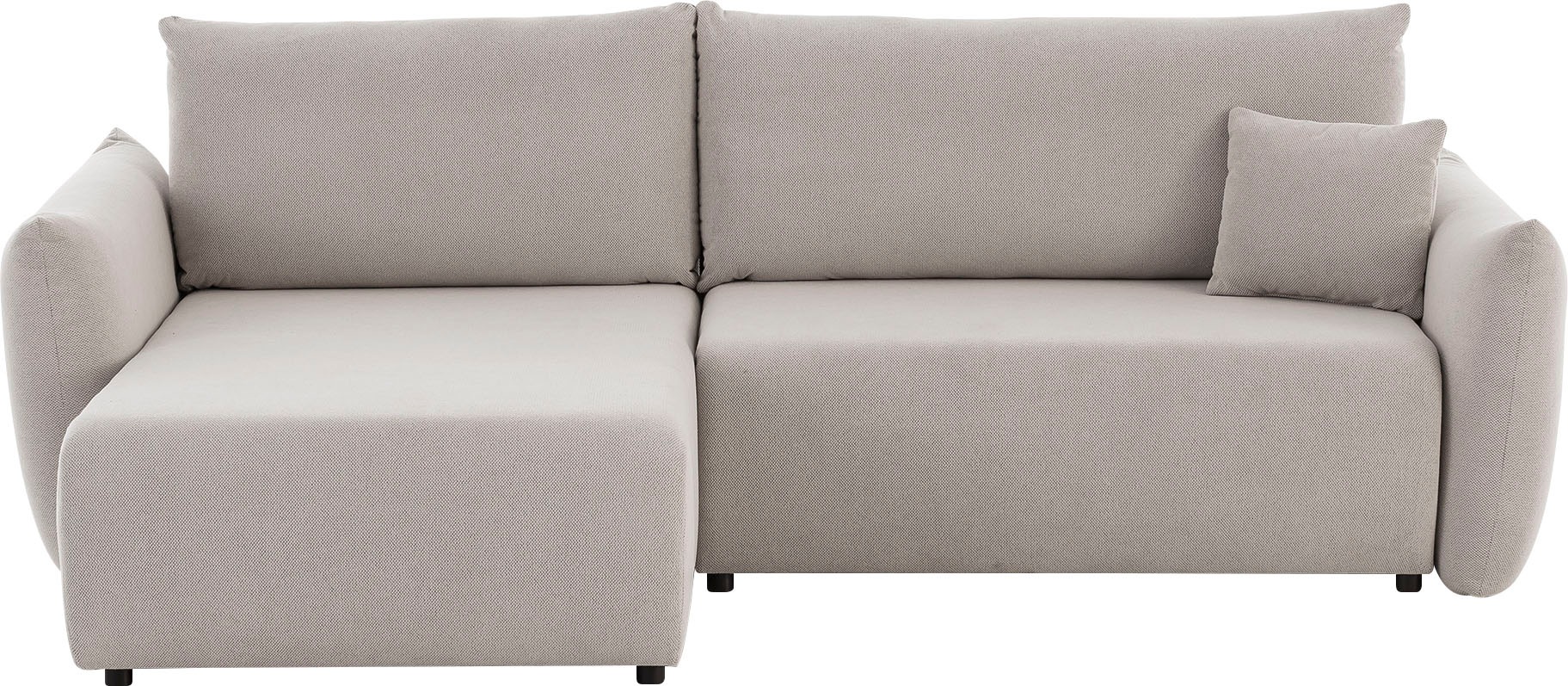 Home affaire Ecksofa »MAVAS Schlafsofa mit Bettkasten, L-Form,« ca.257/127c günstig online kaufen