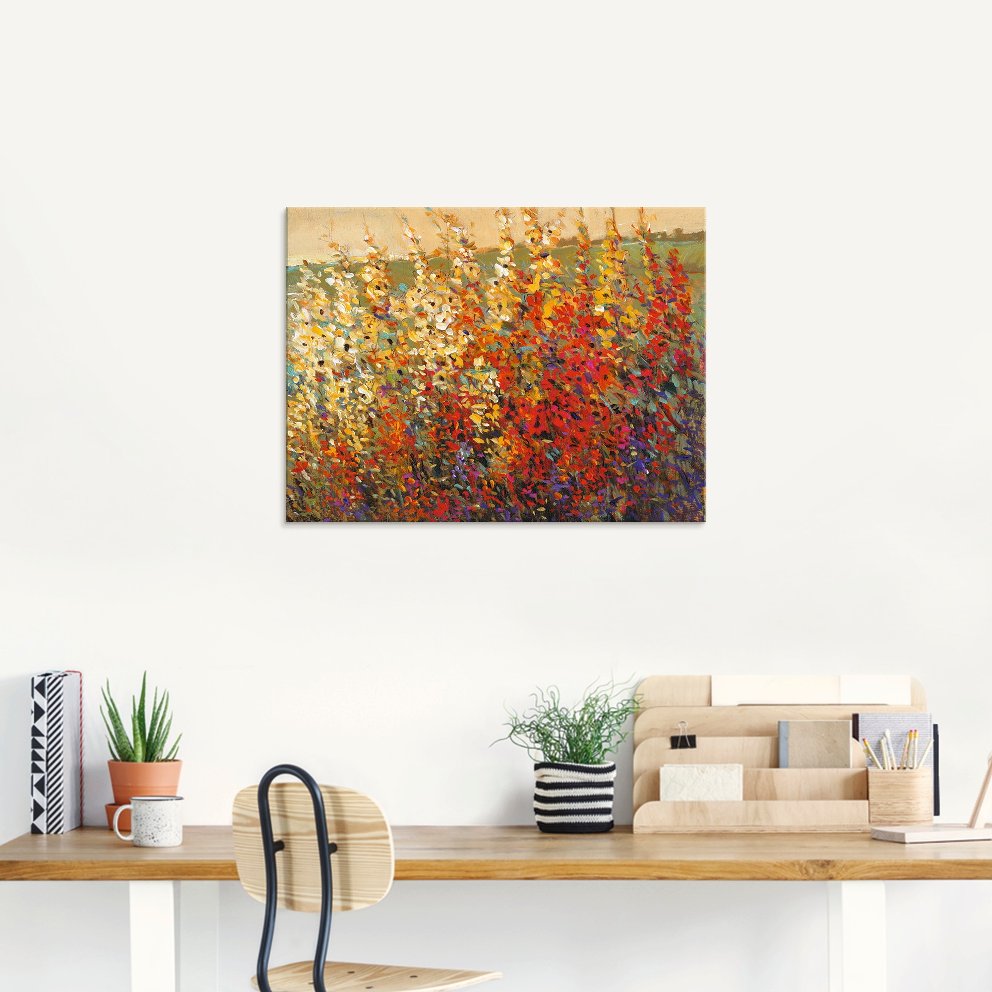 Artland Glasbild »Feld mit Herbstblumen I«, Blumenwiese, (1 St.), in versch günstig online kaufen