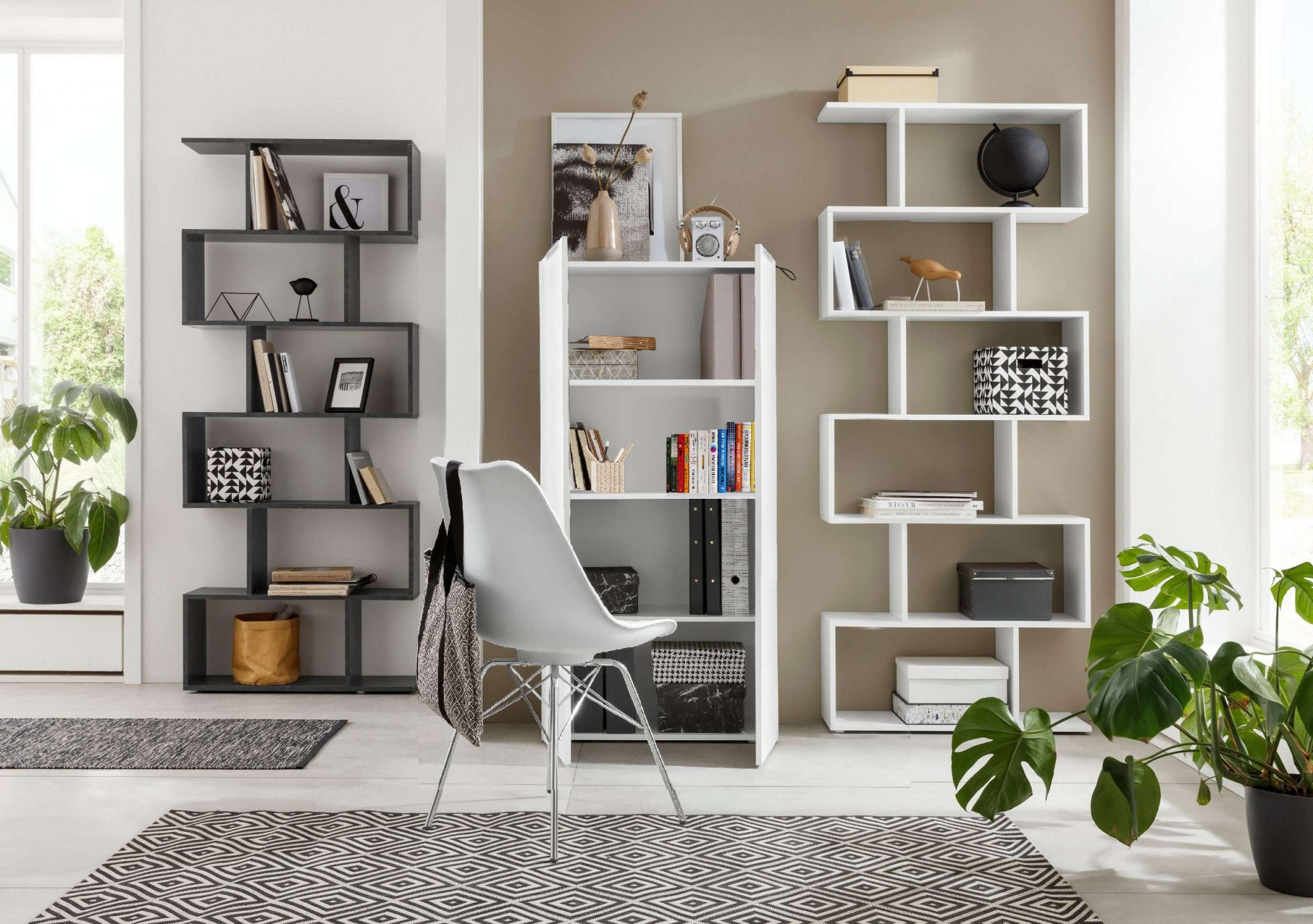 INOSIGN Bücherregal »DALIA«, (1 St.), Aktenschrank im modernen Design, Breite 70 x Höhe 140 cm, Hochglanz