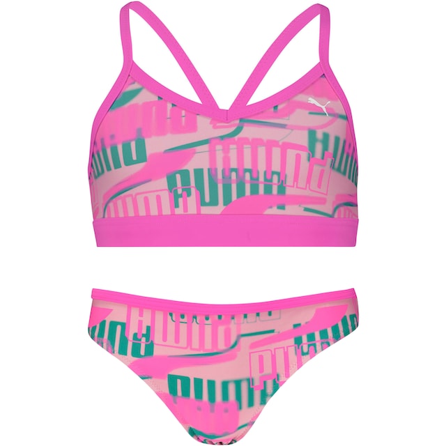 PUMA Bustier-Bikini, (Set), Mädchen-Bikini mit allover Logoprint online bei