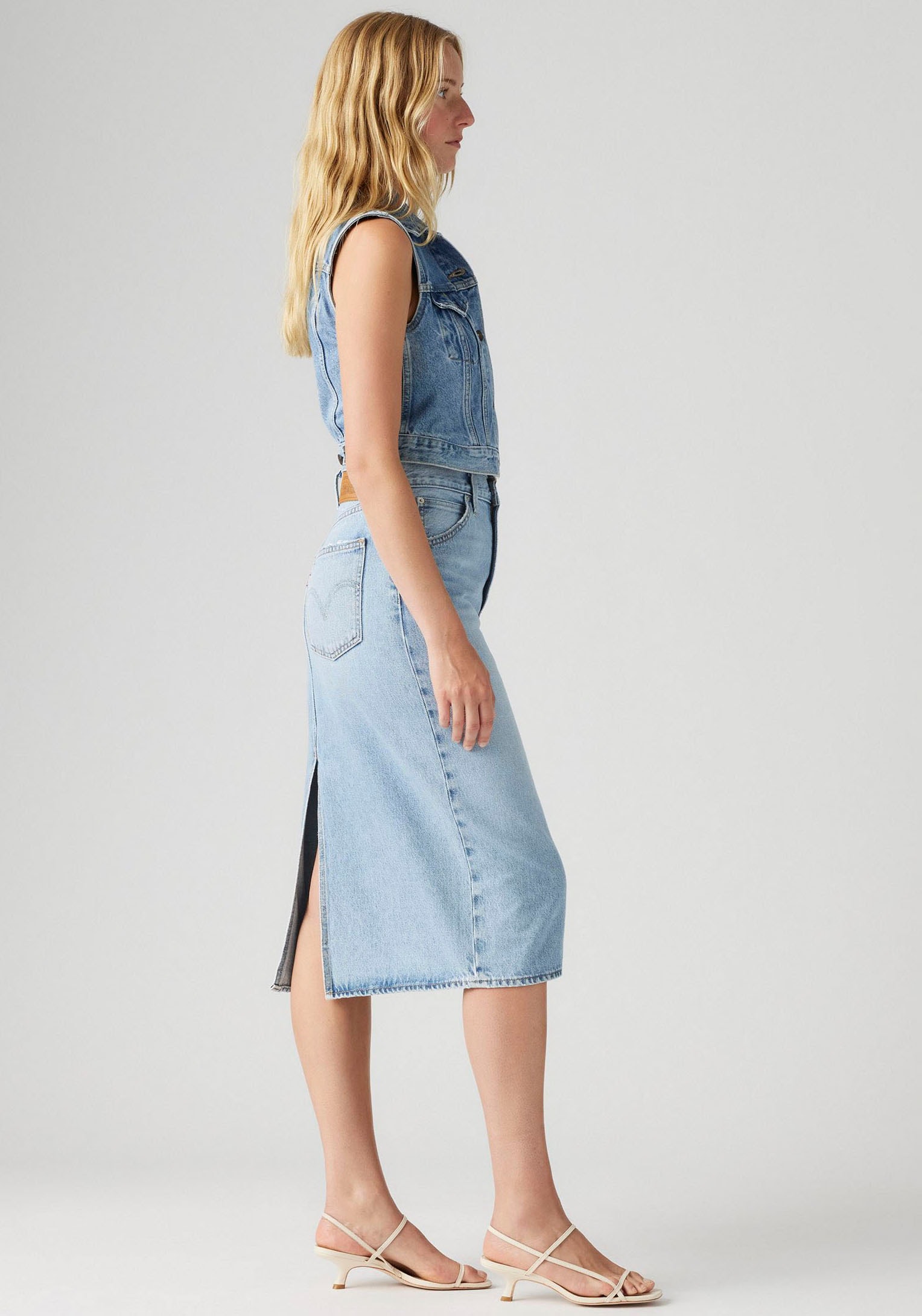 Levi's® Jeansrock »HR BACK SLIT SKIR« mit Schlitz hinten