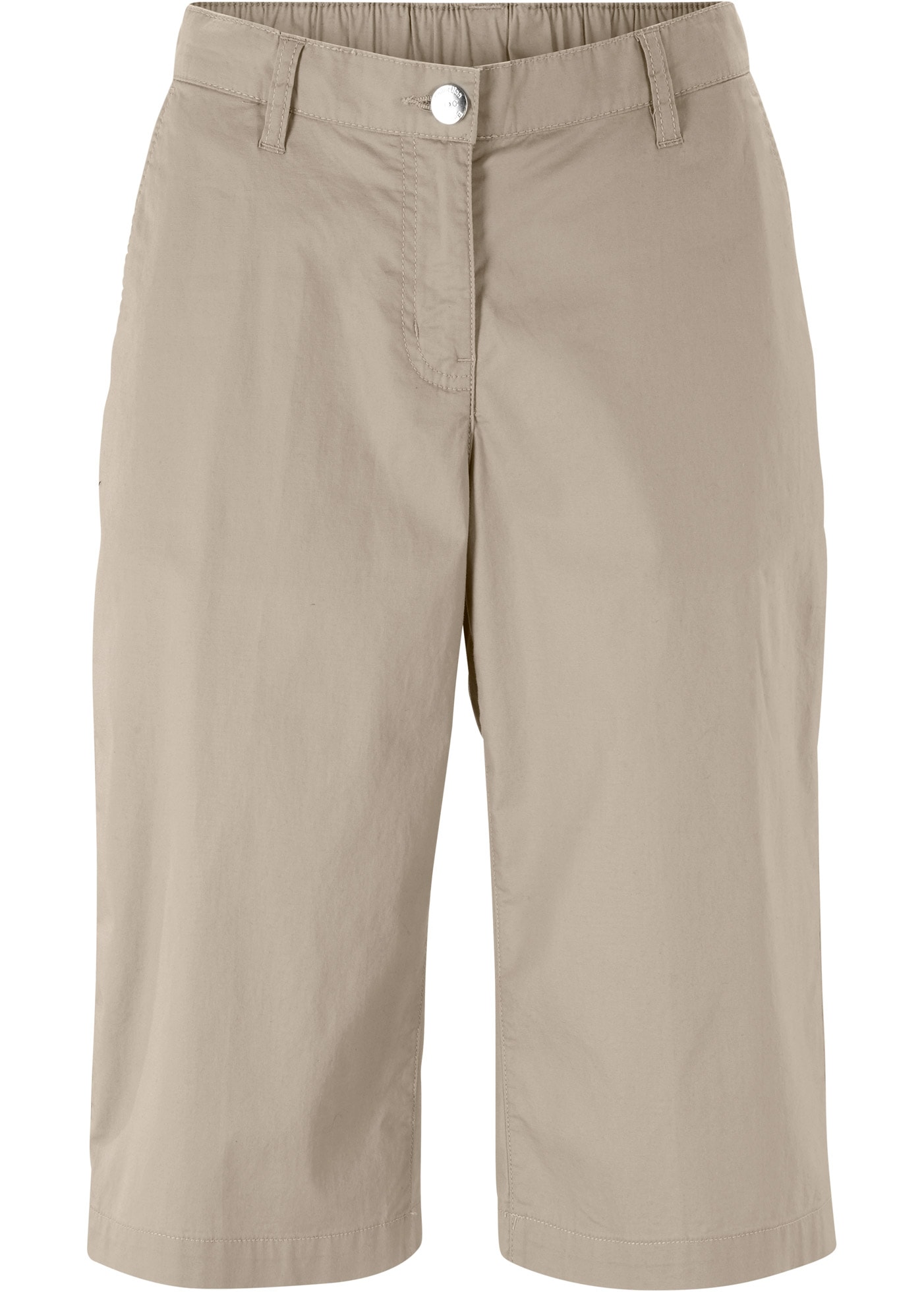 bonprix Longbermudas  aus Baumwolle mit Elasthan, Regular Fit, mit Komfortbund