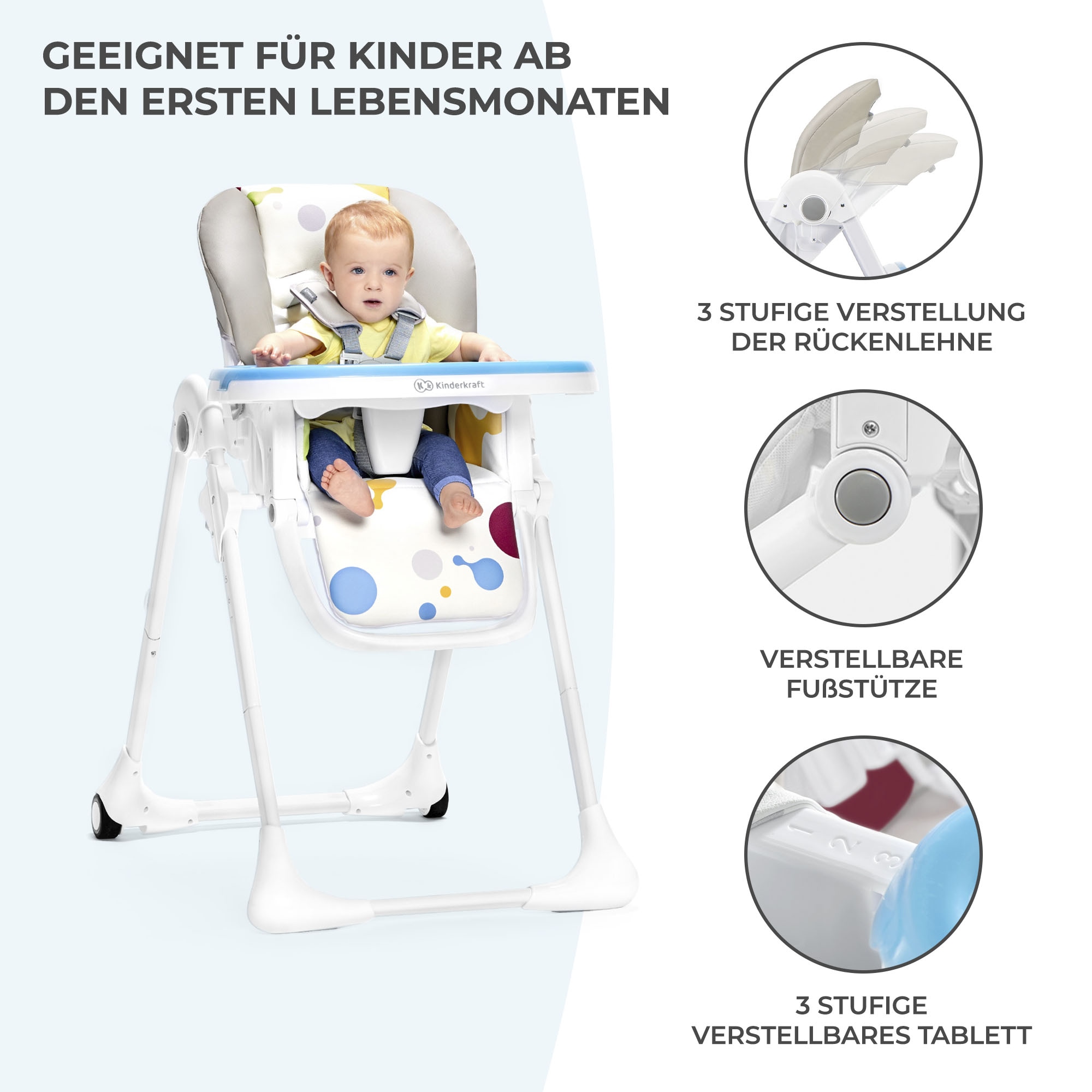 Kinderkraft Hochstuhl »YUMMY« ()