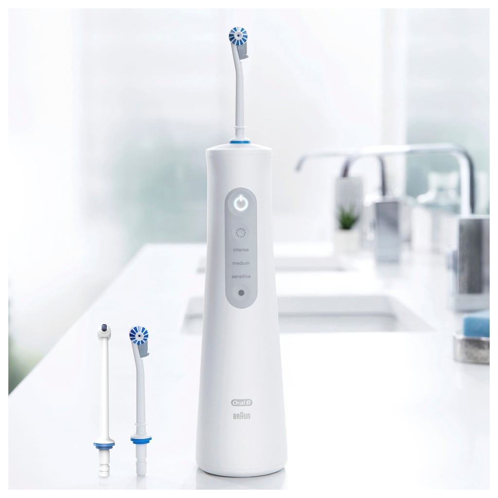 Oral-B Munddusche »AquaCare 6«, 3 St. Aufsätze}, Kabellose mit Oxyjet-Technologie