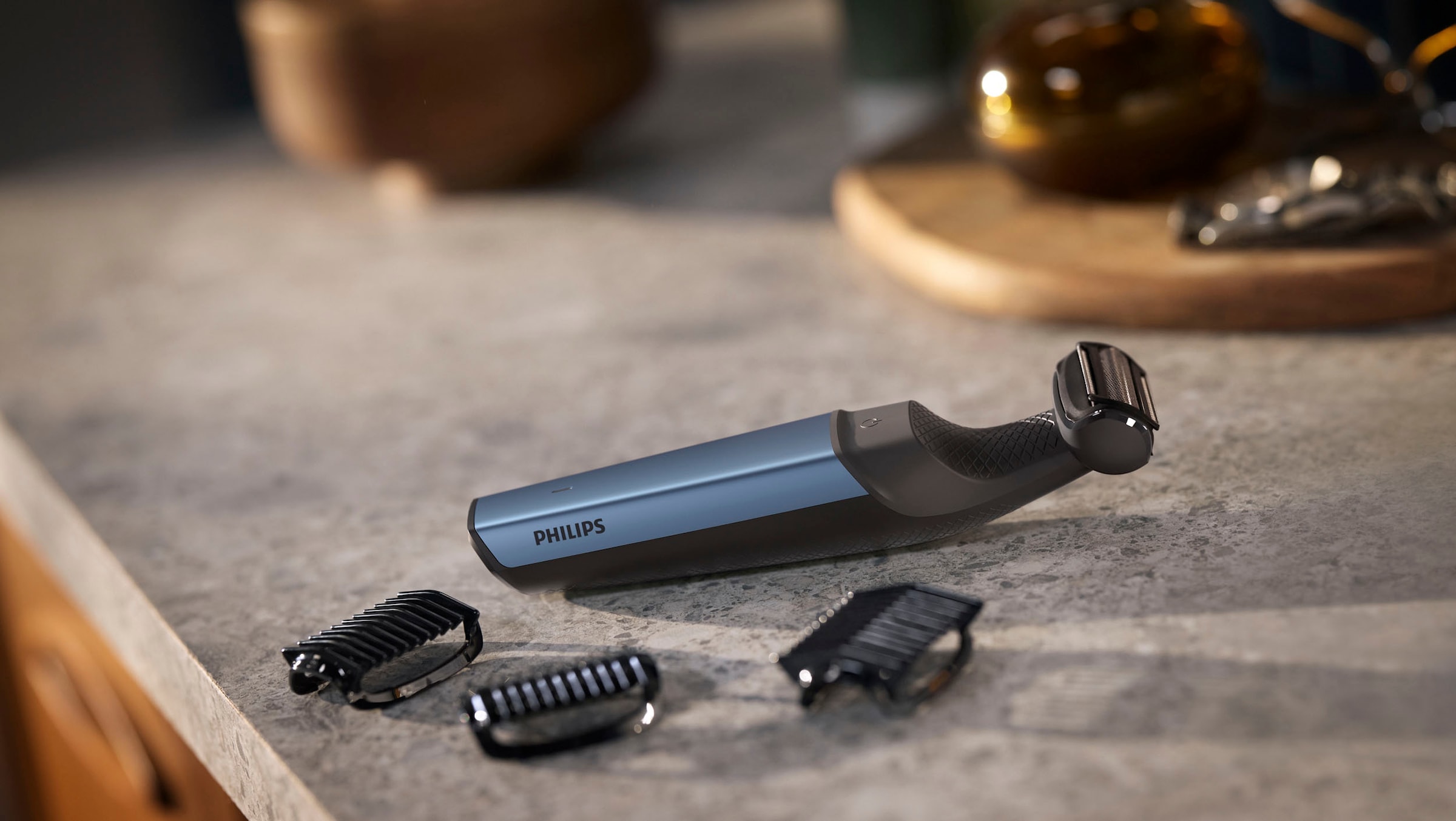 Philips Elektrokörperrasierer »Series 3000 BG3027/05«, 3 St. Aufsätze, mit 3 Trimmaufsätzen, vollständig wasserdicht