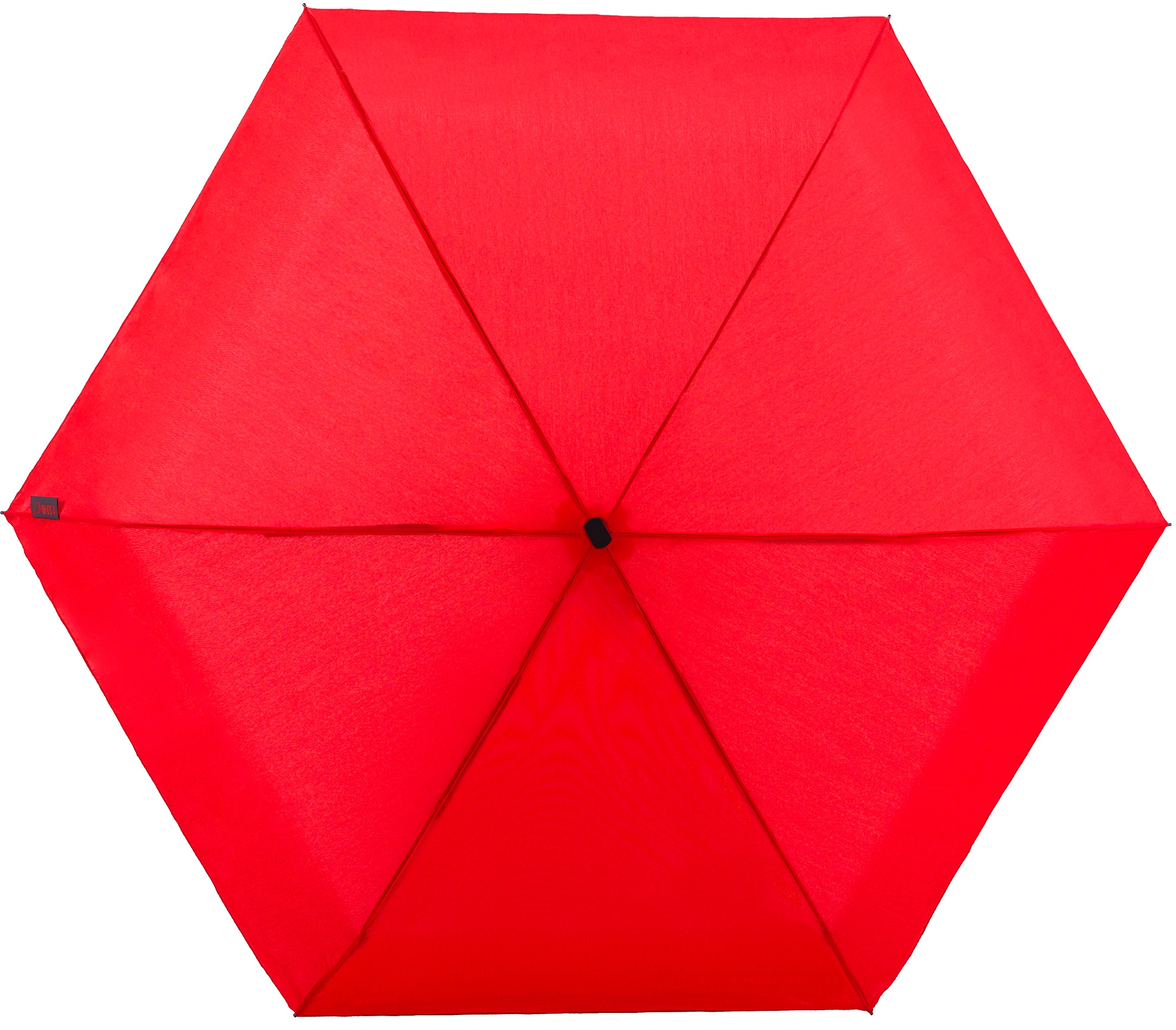 EuroSCHIRM® Taschenregenschirm »Dainty, rot«, extra flach und kurz