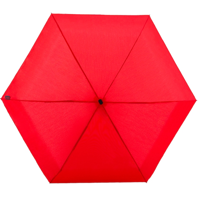 EuroSCHIRM® Taschenregenschirm »Dainty, rot«, extra flach und kurz