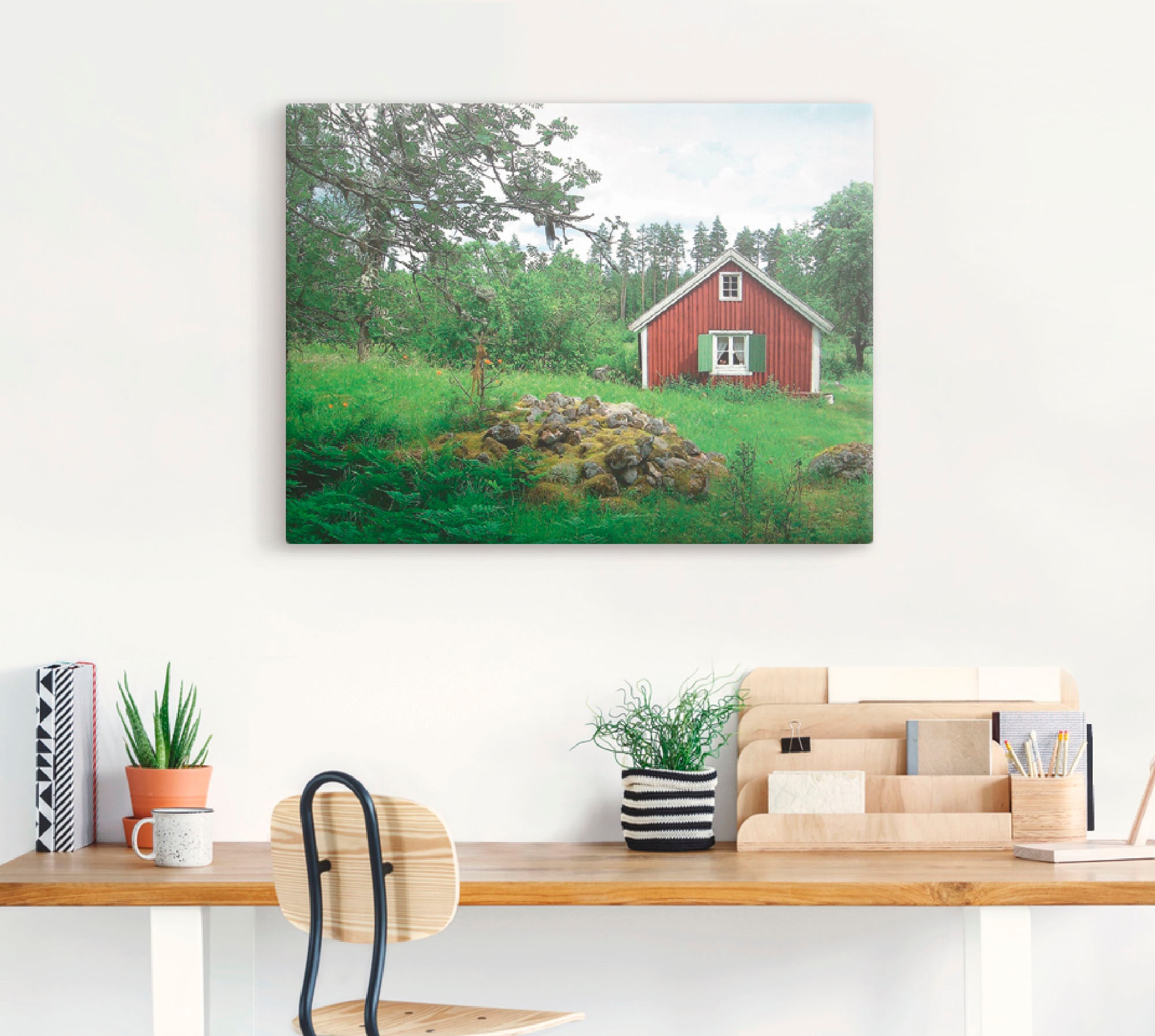 Artland Wandbild »Schweden Landschaftsfotografie«, Wiesen & Bäume, (1 St.), als Leinwandbild, Wandaufkleber oder Poster in versch. Größen