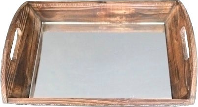 Myflair Möbel & Accessoires Tablett »Nassar«, Dekotablett mit Spiegel, in verschiedenen Größen erhältlich