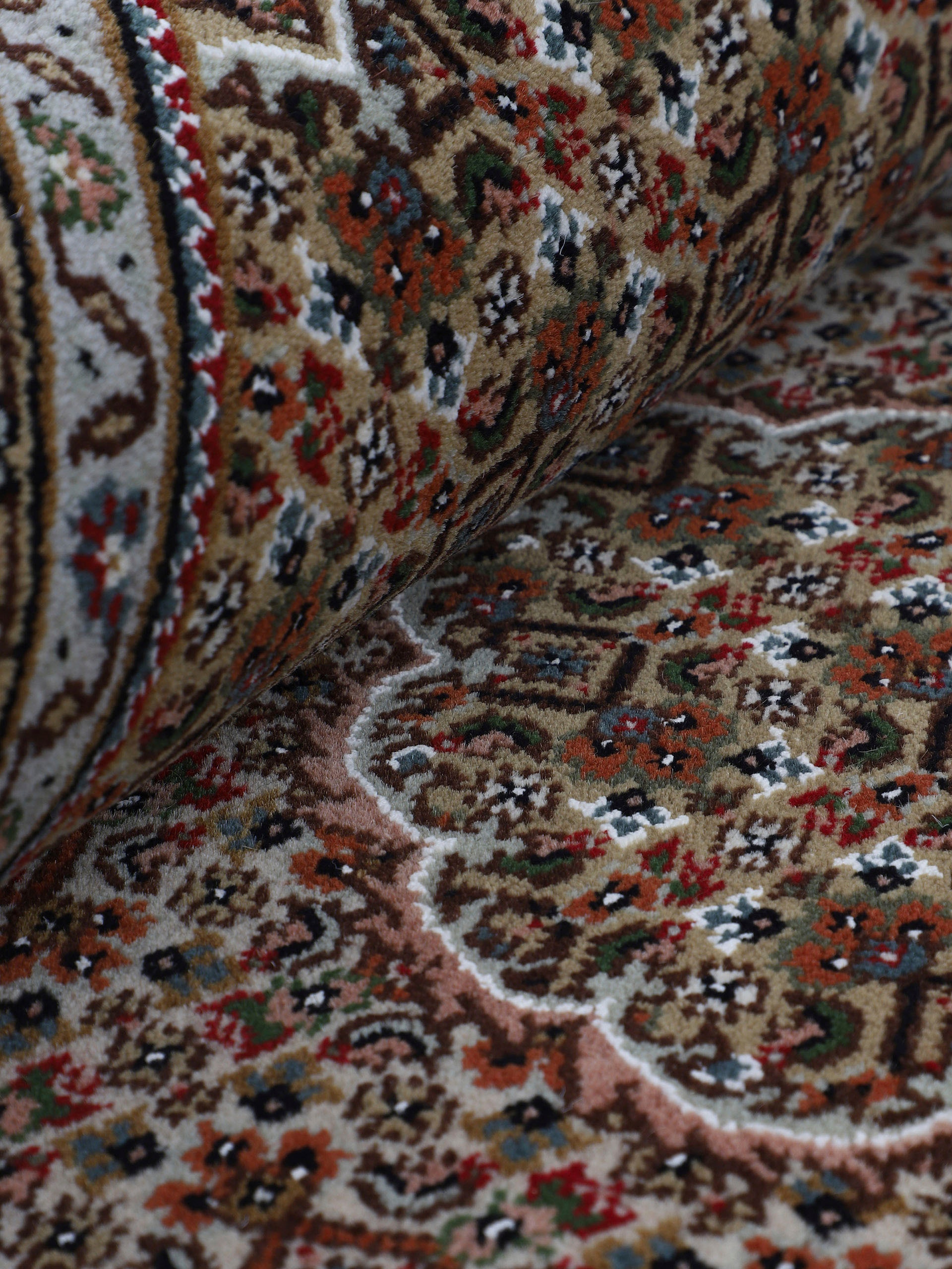 Woven Arts Orientteppich »Orientteppich Tabriz Mahi«, rechteckig, 15 mm Höhe, handgeknüpft, Wohnzimmer, reine Wolle