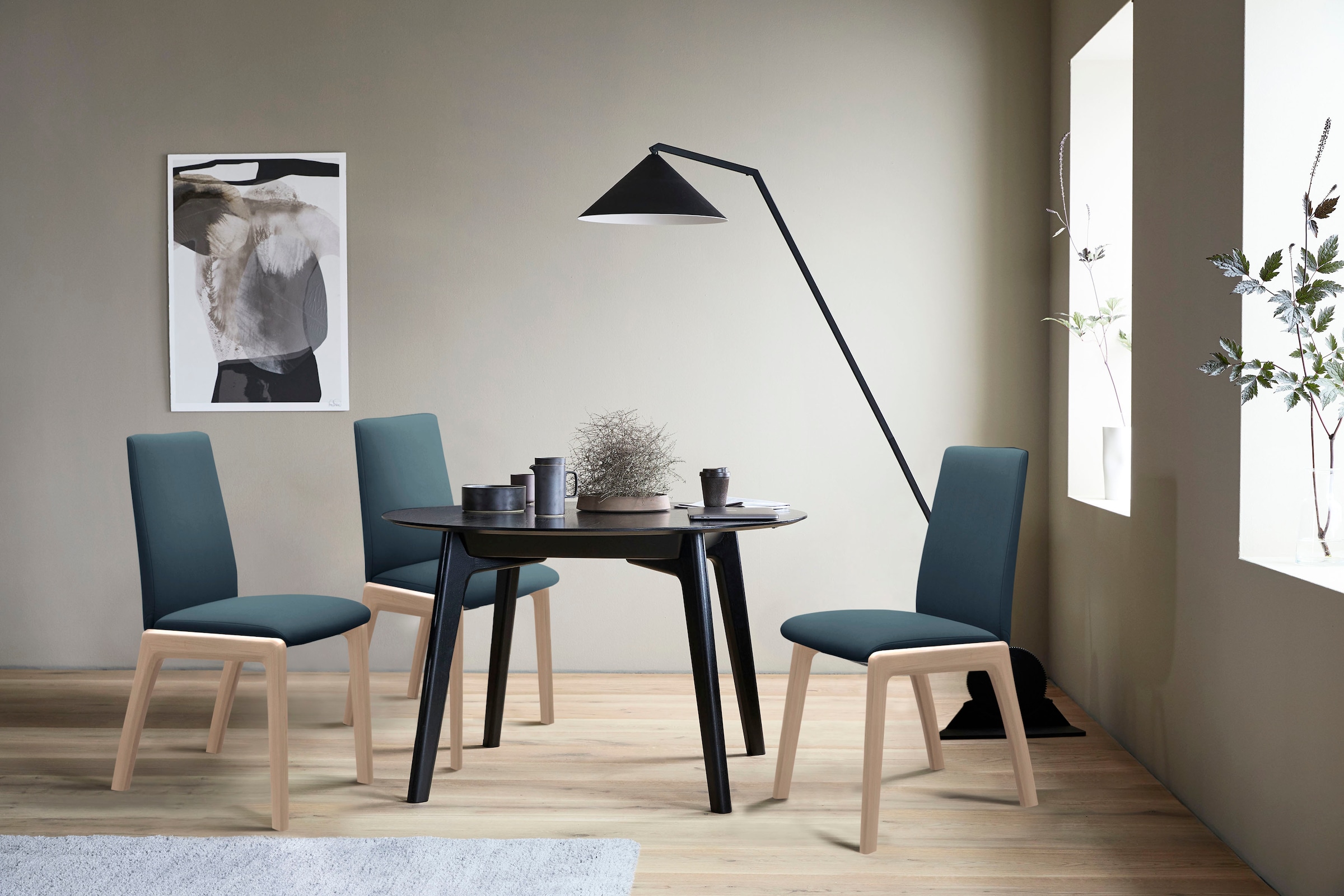 Stressless® Polsterstuhl »Laurel« () Low Back, Größe L, mit abgerundeten Be günstig online kaufen